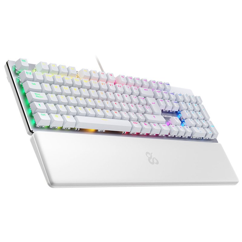 Detalle de Newskill Serike V2 Teclado gaming RGB Blanco NewSwitch Red 87 teclas