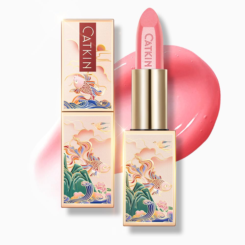 Thumbnail 6 de CATKIN Tinted Lip Balm Glitter Lip Stain Ultra Hydrating Lip Moisturizer in Venus - Peach Pink