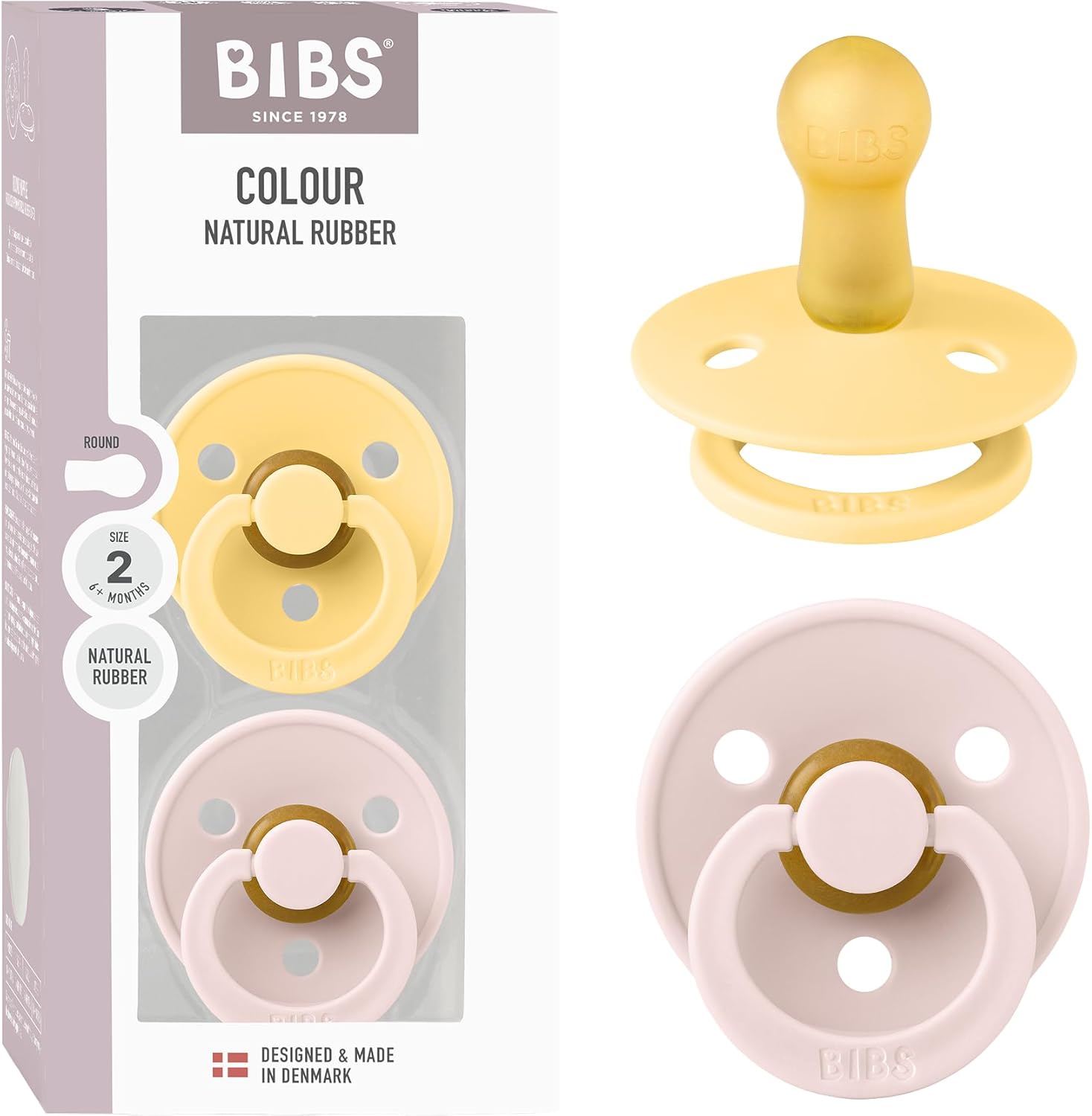 BIBS Colour Pacifier Size 2 (6–18 months)