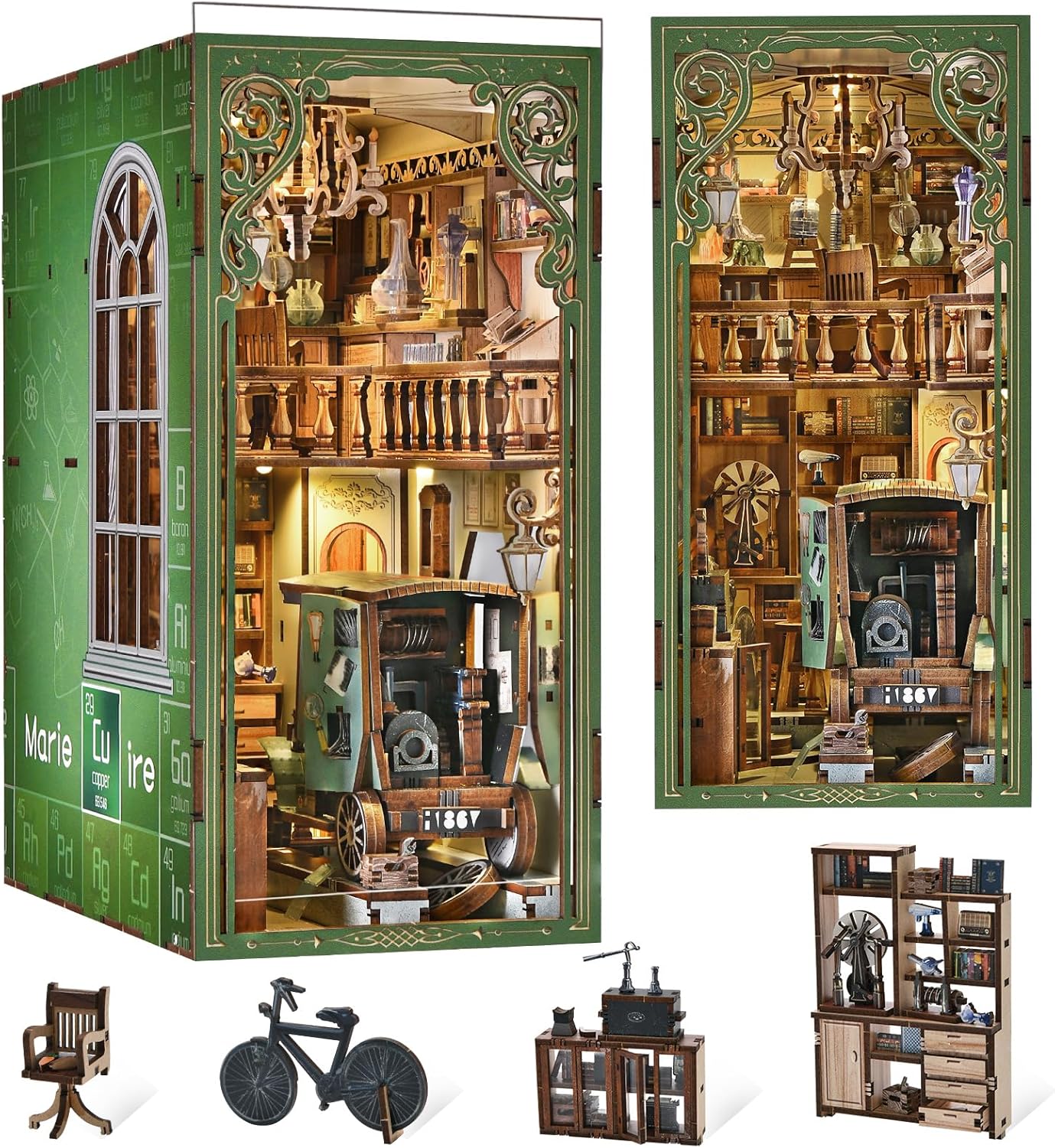 Thumbnail 6 de MiniCity Book Nook DIY Miniatur-Buchstütze