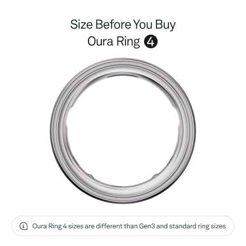 Thumbnail 1 de Oura Smart Ring 4 - Silver (Size 10): Sleep, Heart Rate and Fitness Tracking Wearable