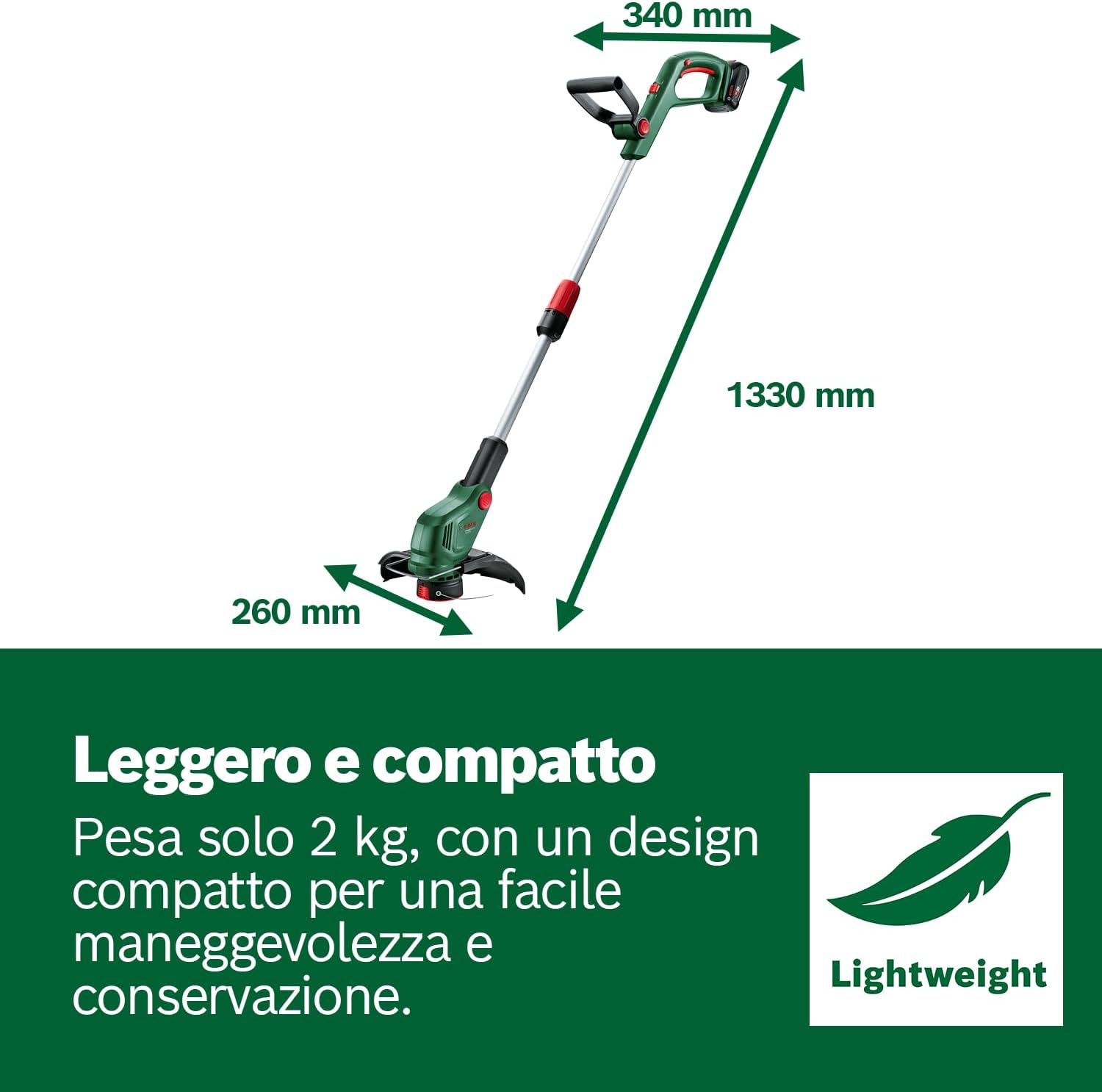 Thumbnail 5 de Bosch UniversalGrassCut 18V-26-500 tagliabordi a batteria: rifinitura bordi e prato fino a 26 cm