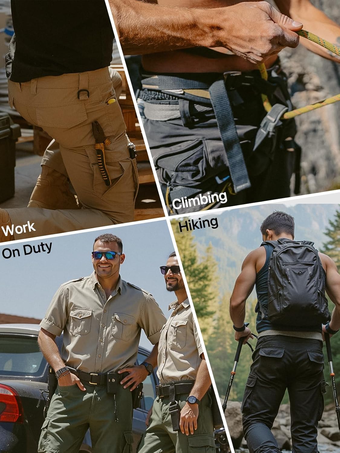 Thumbnail 6 de FREE SOLDIER Men’s Tactical Pants Water-Resistant Ripstop Cargo Work Pants (EDC / Hiking)