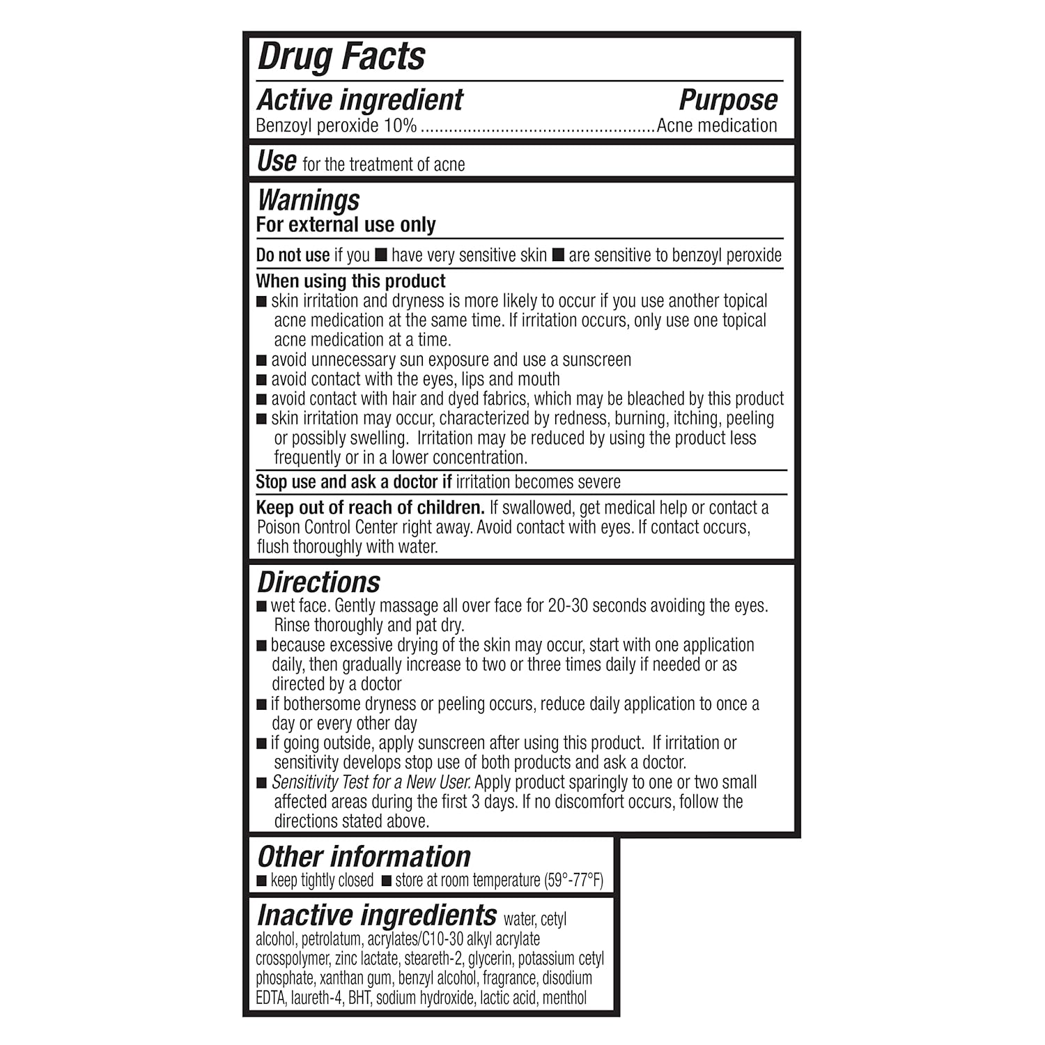 Thumbnail 4 de Amazon Basics Maximum Strength 10% Benzoyl Peroxide Acne Face Cleanser (5 oz)
