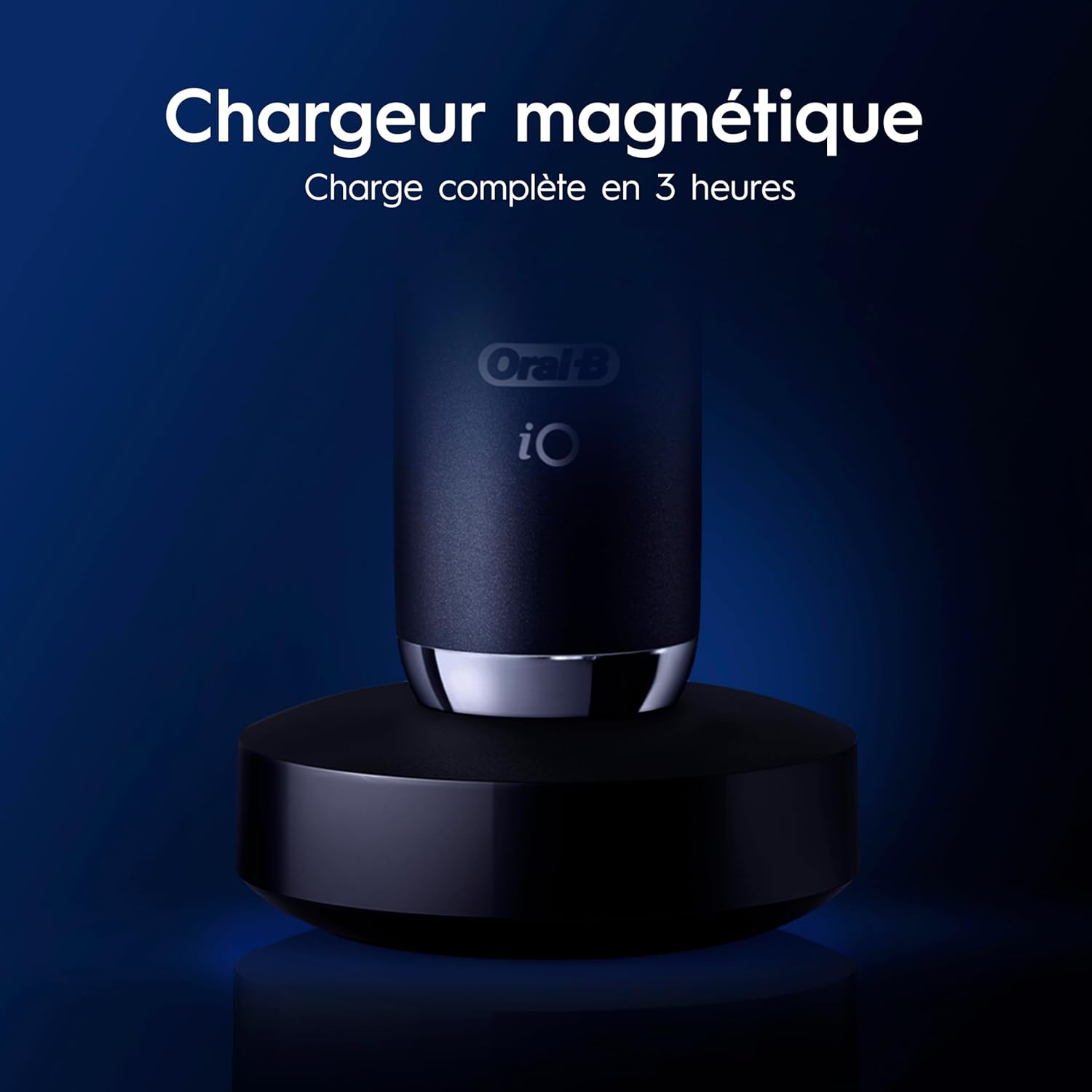 Detalle 2 de Oral-B iO 9: brosse à dents électrique avec 3 brossettes, 7 modes et détection IA