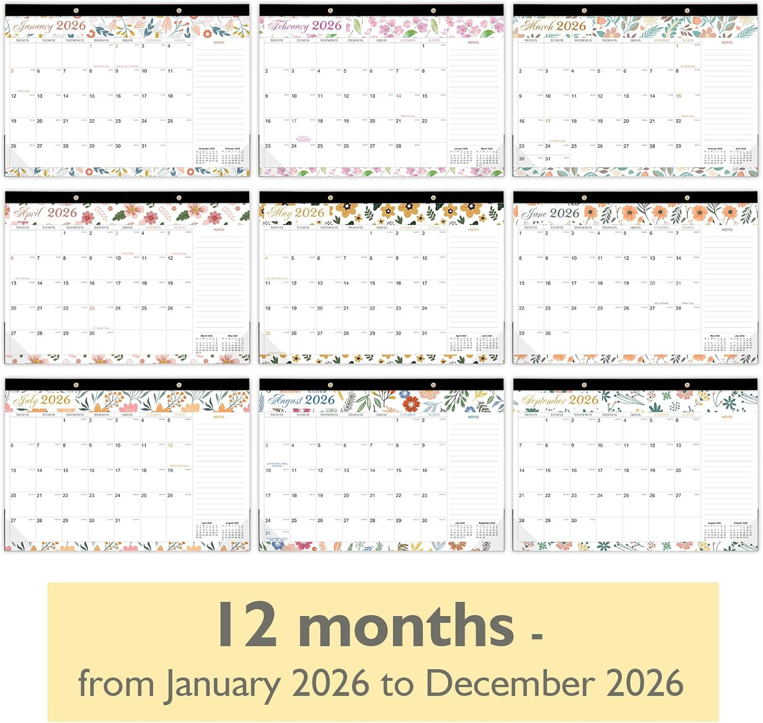 Detalle de Comix Lage Wall Calendar 2026 planner