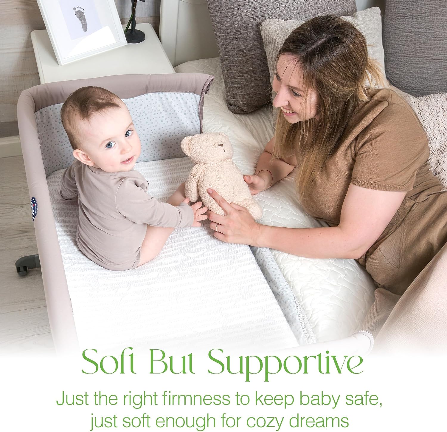 Thumbnail 5 de Next To Me Bedside Crib Mattress 50x83 cm with Super Soft Bamboo Cover