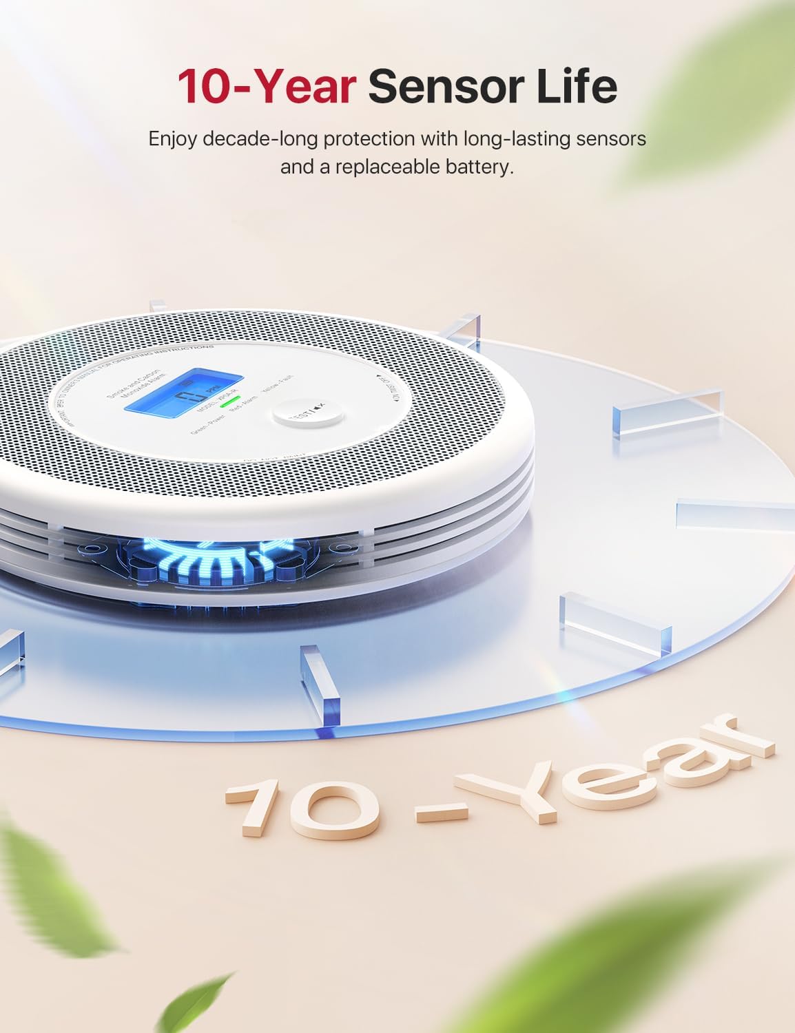 Thumbnail 5 de X-Sense XP0A-iR Wi‑Fi Combination Smoke and Carbon Monoxide Alarm (English Voice Alerts) – 2‑Pack