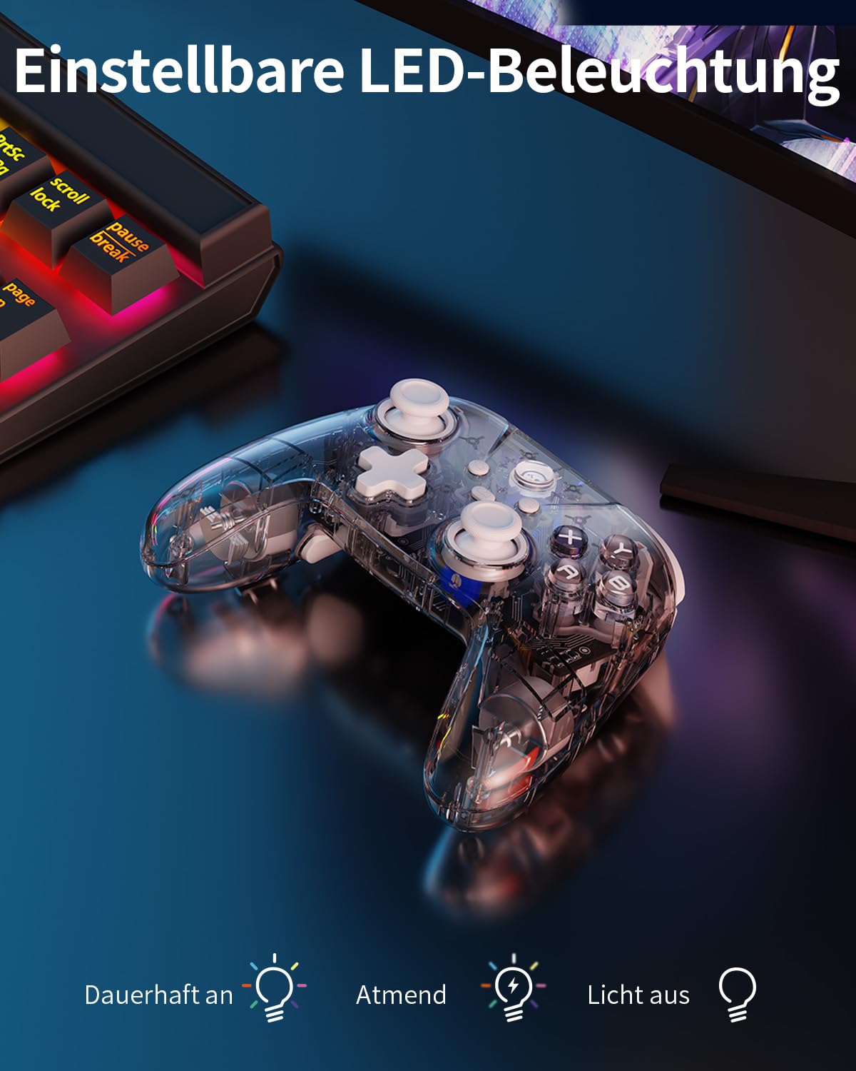 Detalle 2 de PC Controller Wireless mit Hall-Effekt Joystick