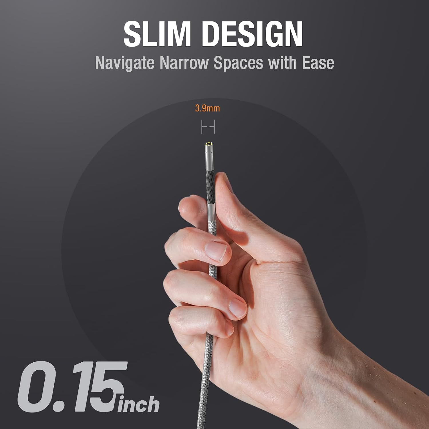 Detalle de Teslong 3.9mm Articulating Inspection Camera 5-inch
