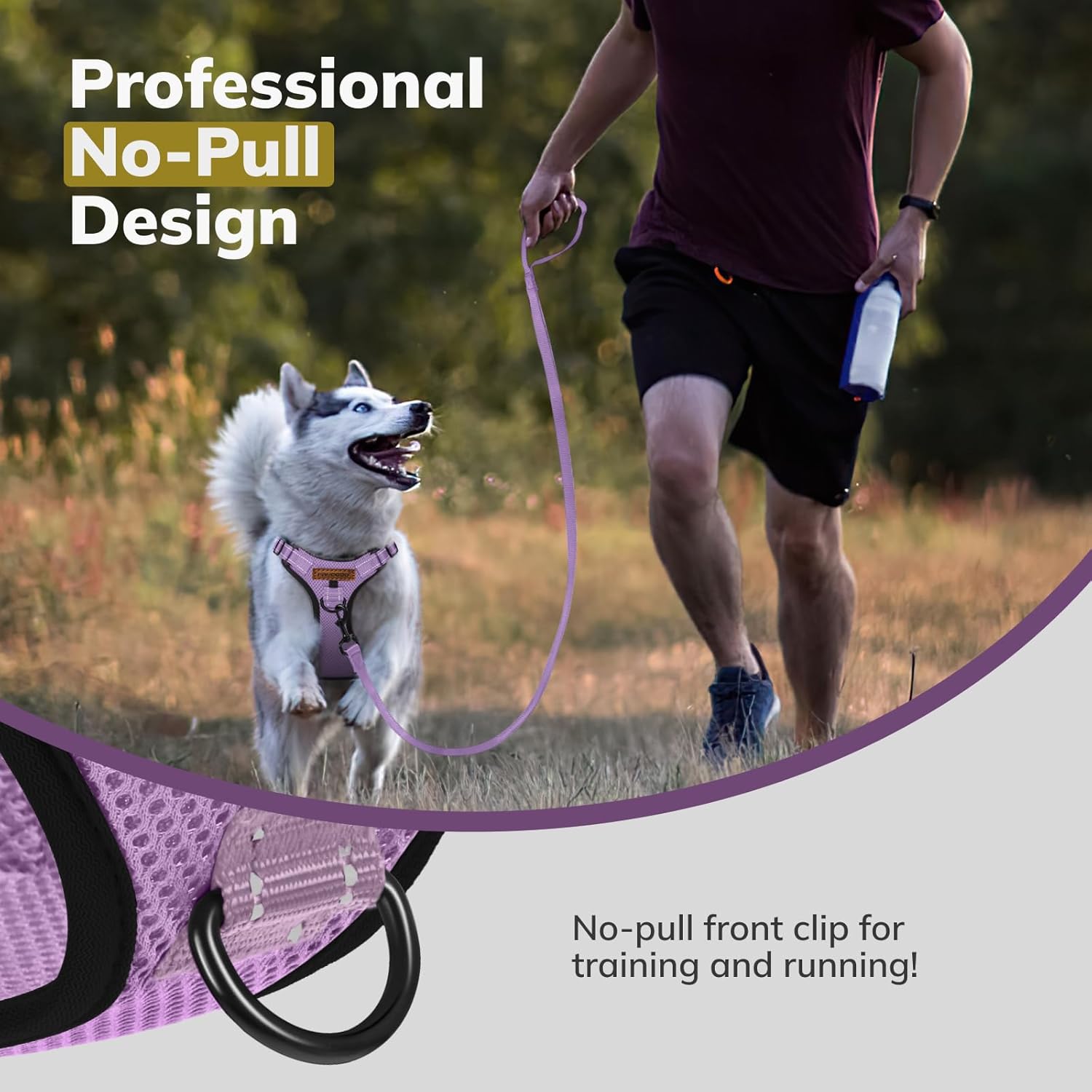 Thumbnail 6 de FAYOGOO Front Clip Adjustable Reflective Dog Harness & Lead Set – UK Suitable for Small to XL Dogs