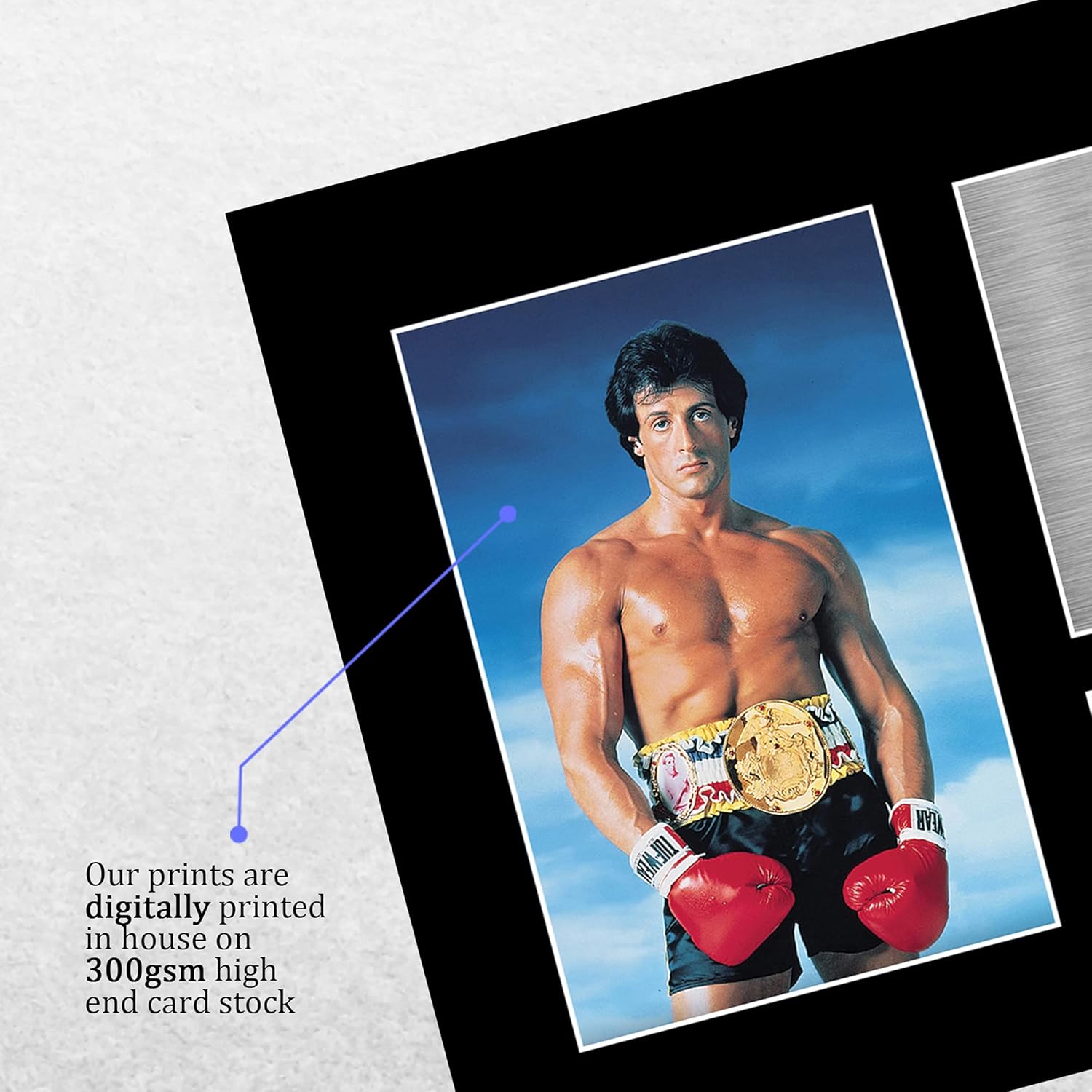 Thumbnail 3 de HWC Trading Sylvester Stallone “Rocky” A4 Signed Photo Print Gift Display (unframed)