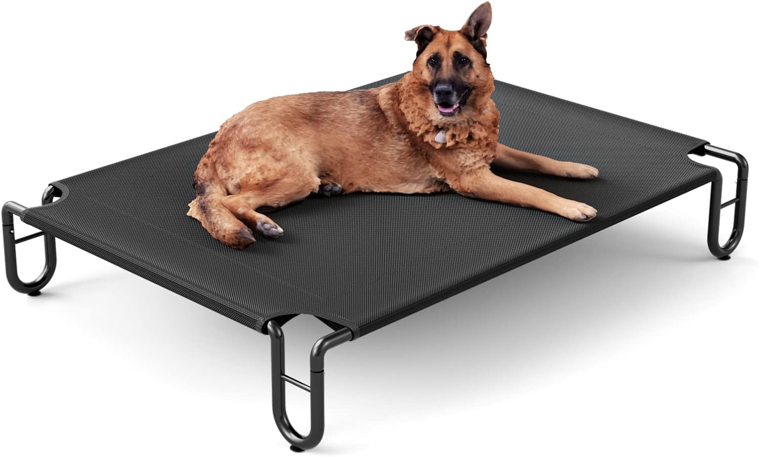 Detalle de FAYDUDU raised dog bed for cooling comfort