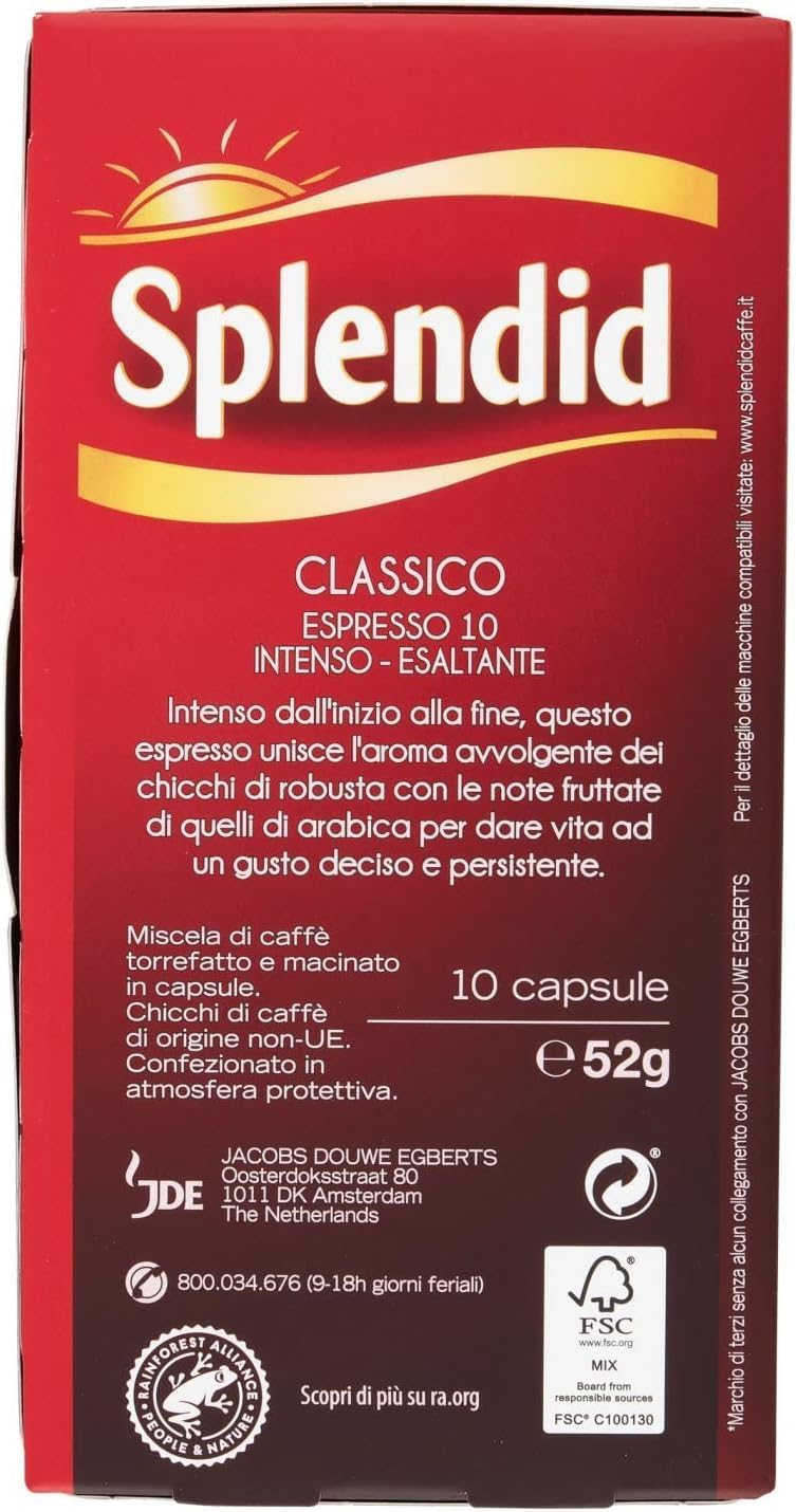 Detalle 2 de Splendid Capsule Espresso Classico 100