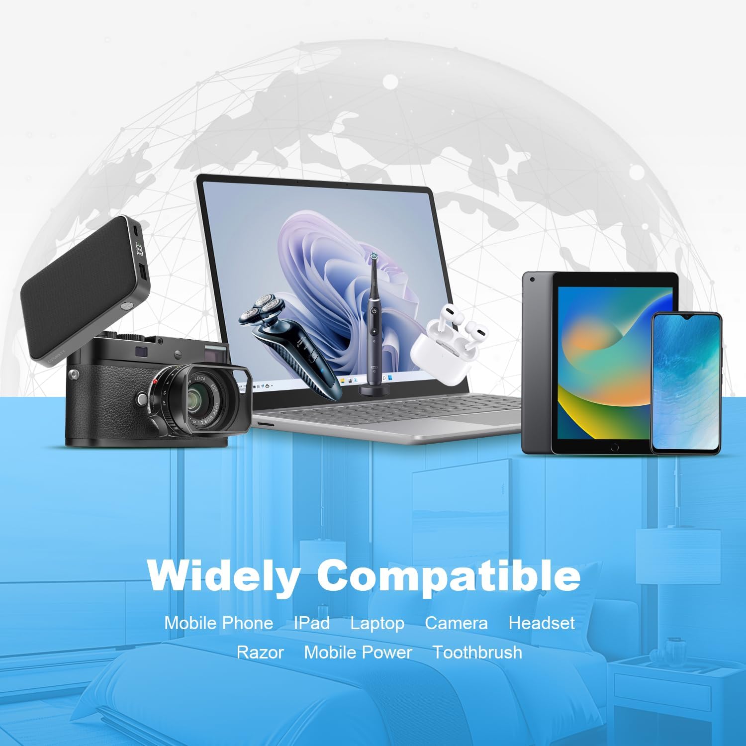 Thumbnail 6 de Vutizal Reiseadapter USA (Typ B) – 2er-Set für Deutschland/Europa zu USA, Kanada, Mexiko & mehr