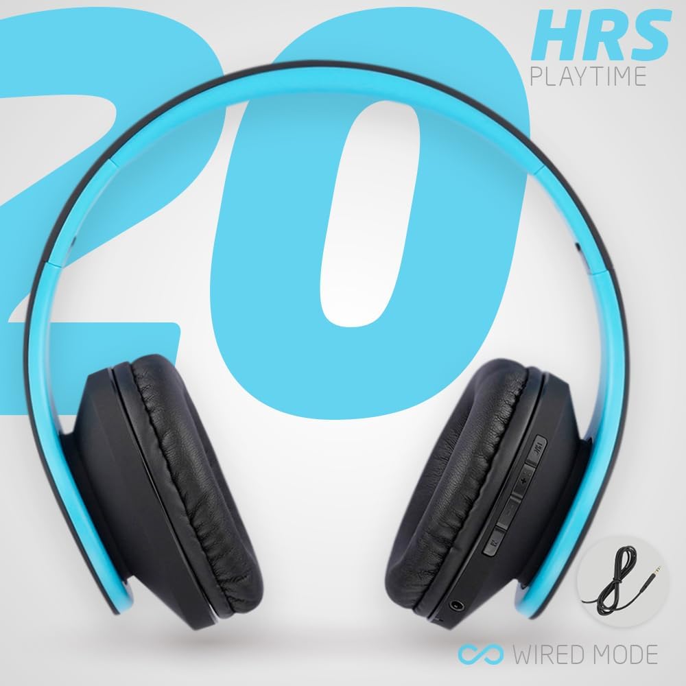 Thumbnail 4 de PowerLocus Bluetooth Over-Ear Headphones with FM Radio