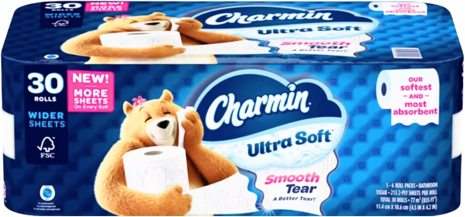 Thumbnail 5 de Charmin Ultra Soft Toilet Paper: 6 Mega Rolls (24 Regular Rolls) — Long-Lasting 2-Ply Comfort