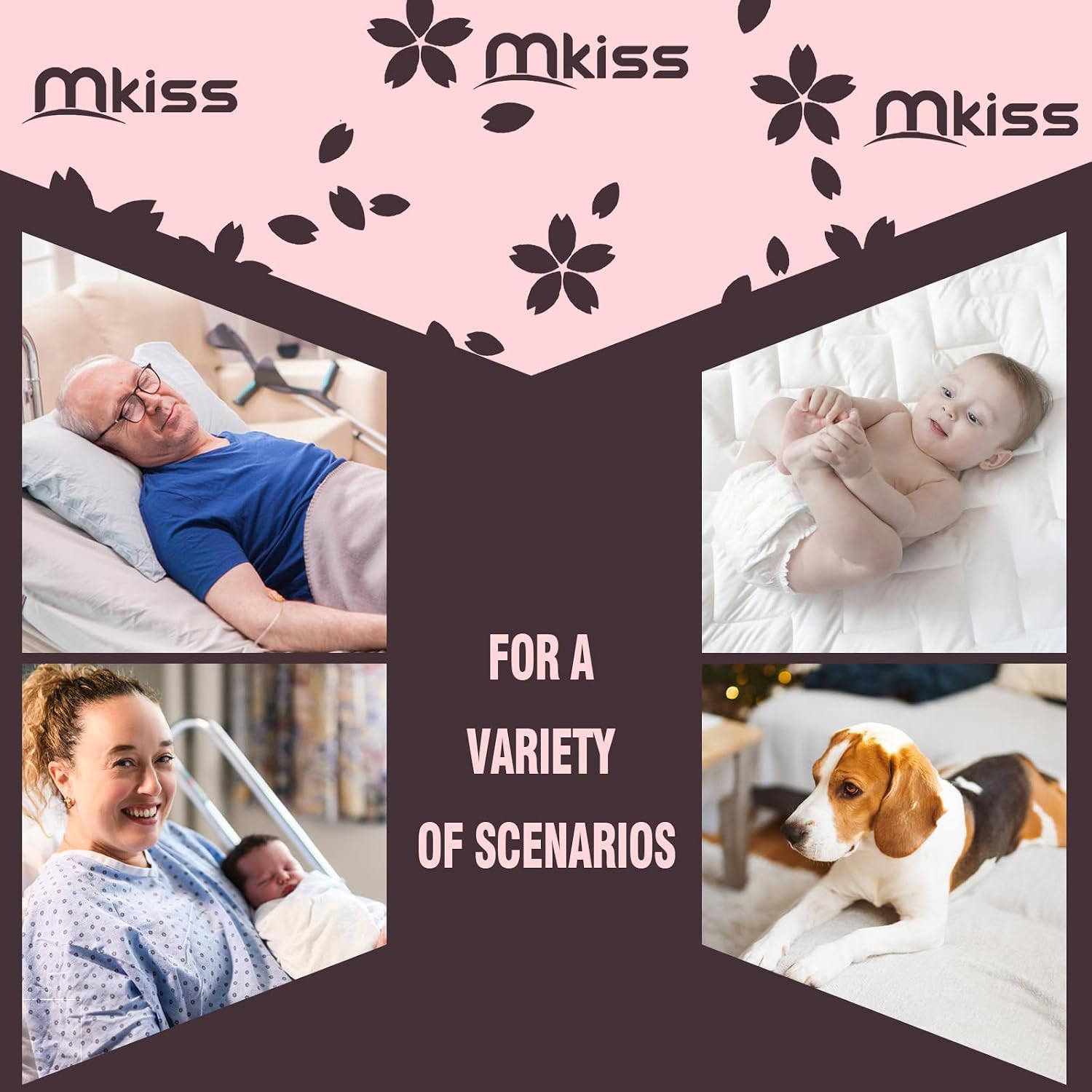 Thumbnail 6 de MKISS Heavy Duty Incontinence Underpads (36" x 44", 40 Count) – Ultra Absorbent, Tear-Resistant Bed Pads