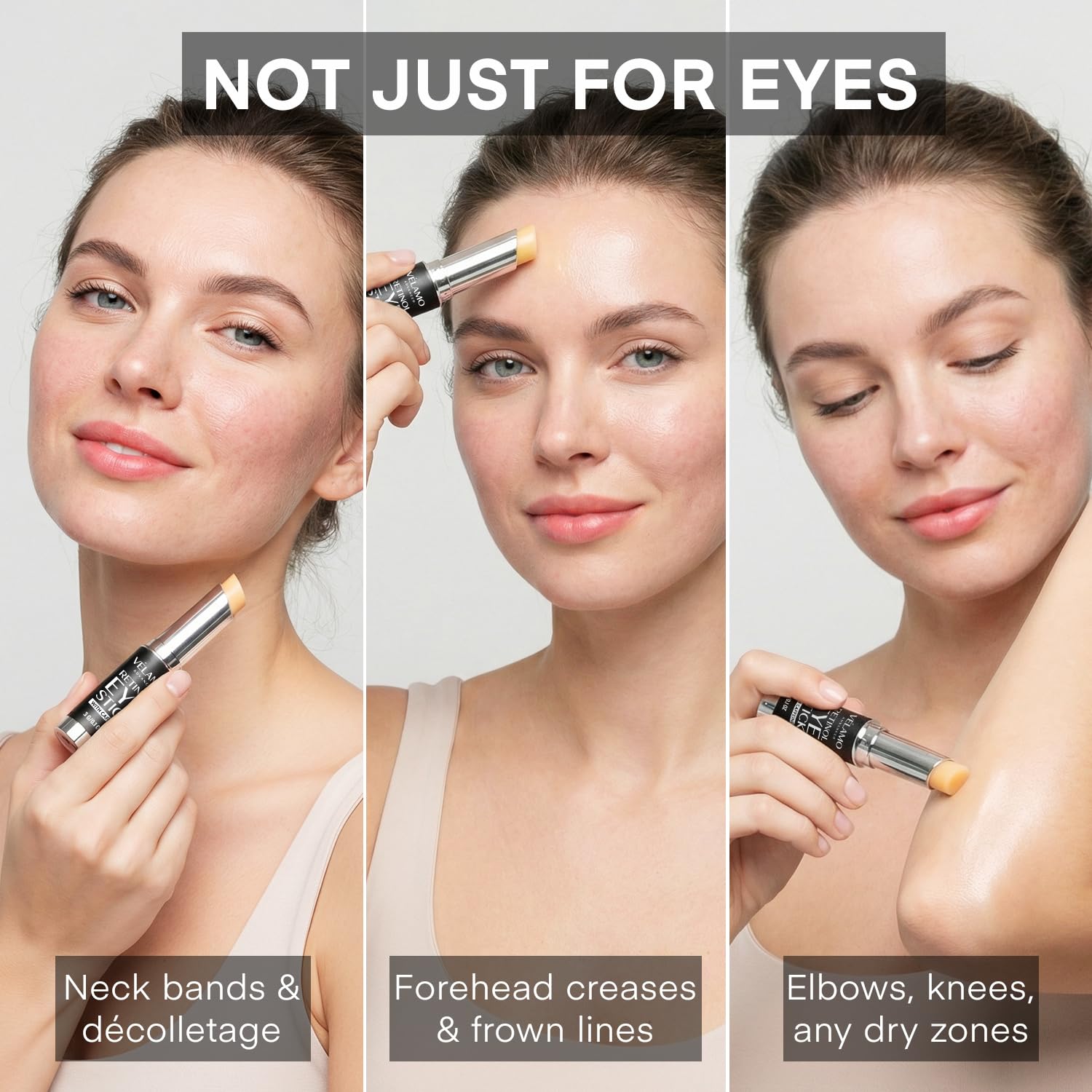 Detalle de VELAMO ADVANCED Retinol Eye Stick: A Multi-Action Brightening & Anti-Aging Eye Balm