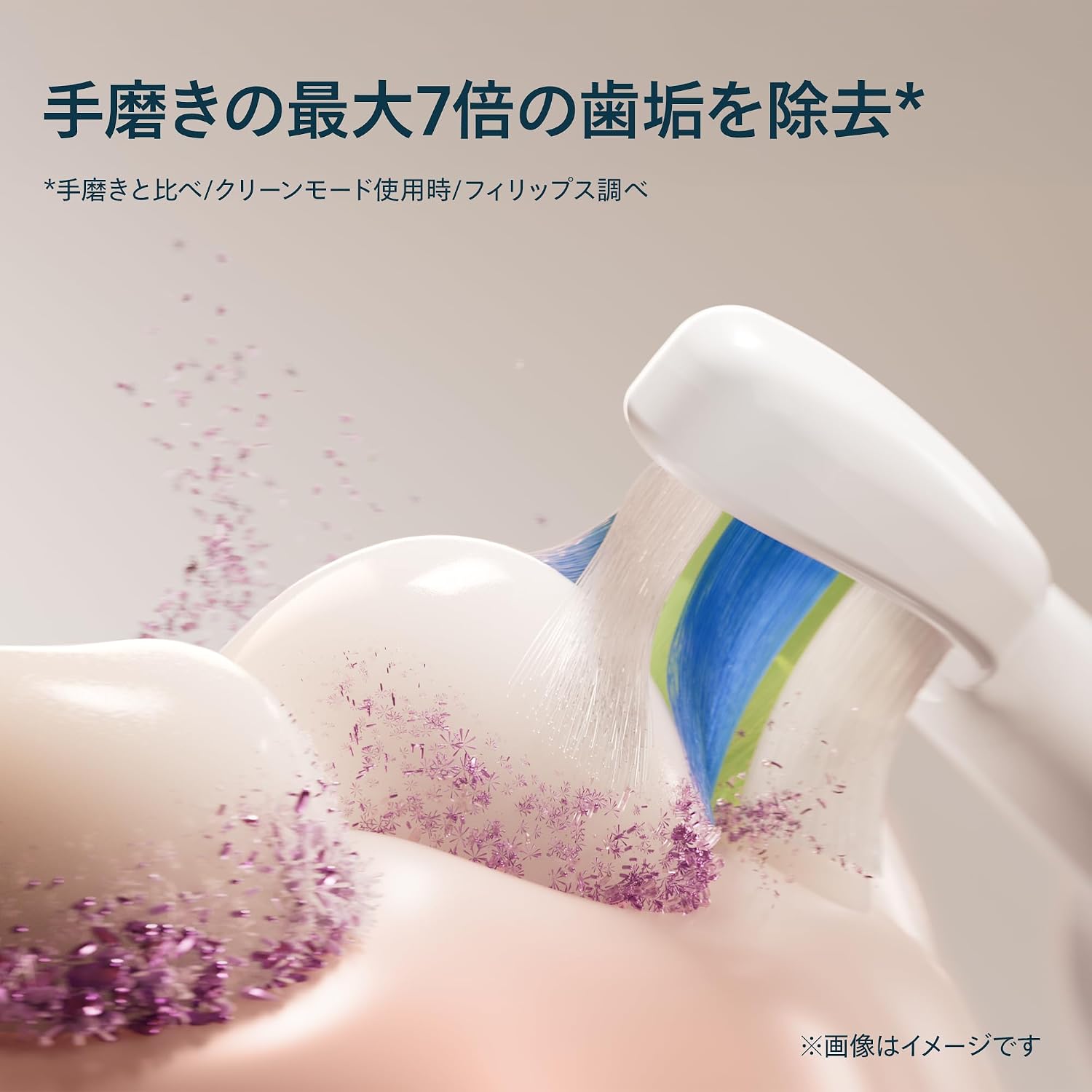 Detalle de フィリップス ソニッケアー W2 ホワイトプラス HX6066/14 替えブラシ レギュラー6本