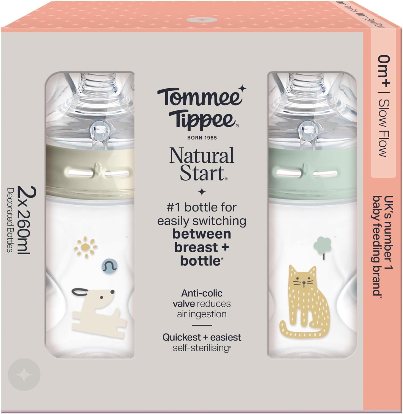 Detalle 2 de Tommee Tippee Natural Start biberon 260ml