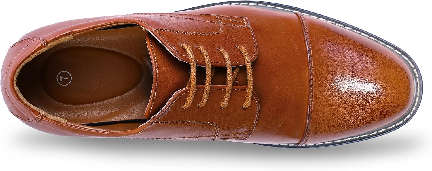 Detalle 2 de MERIDOS Men's Wingtip Oxford Dress Shoes with Rubber Sole and Removable Foam Insole