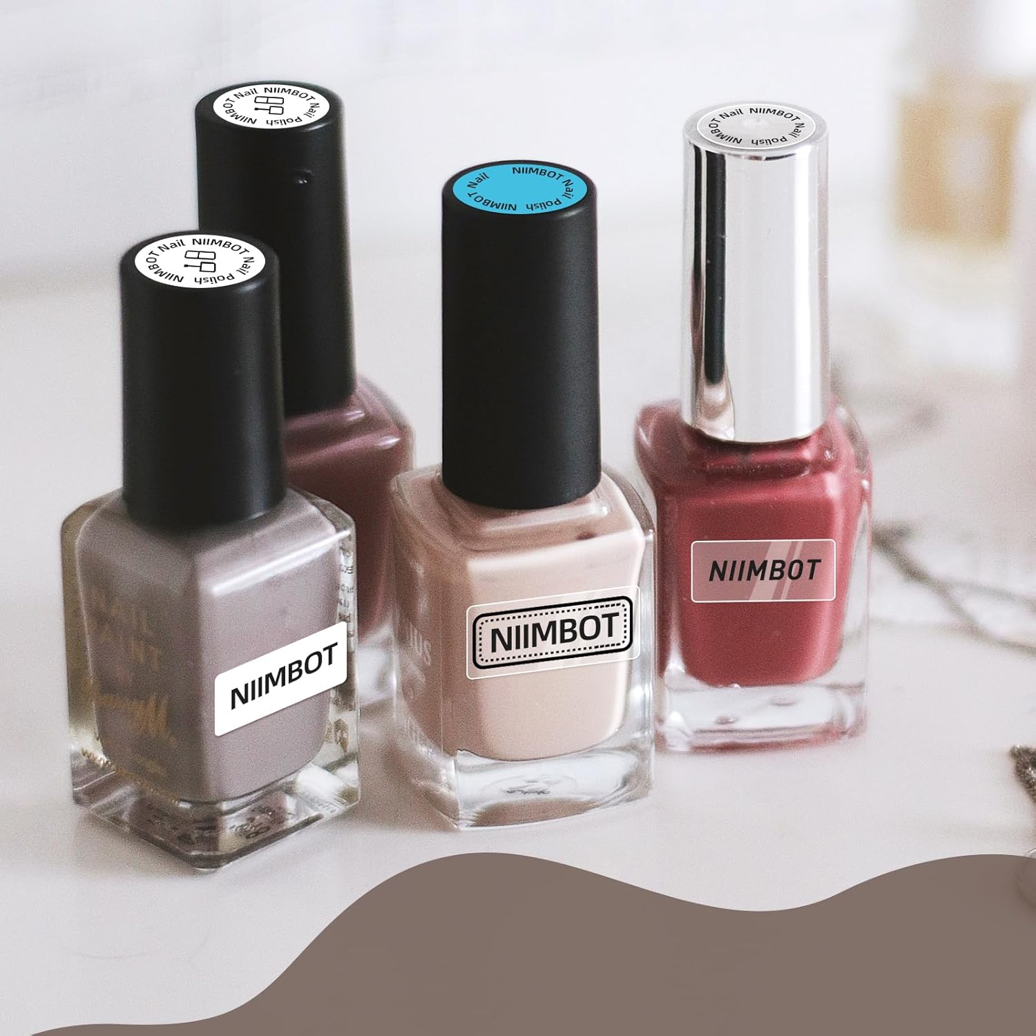 Thumbnail 3 de NIIMBOT lot de 3 rouleaux d’étiquettes autocollantes 12 x 40 mm en papier thermique (compatibles D110/D11/D101, vert)