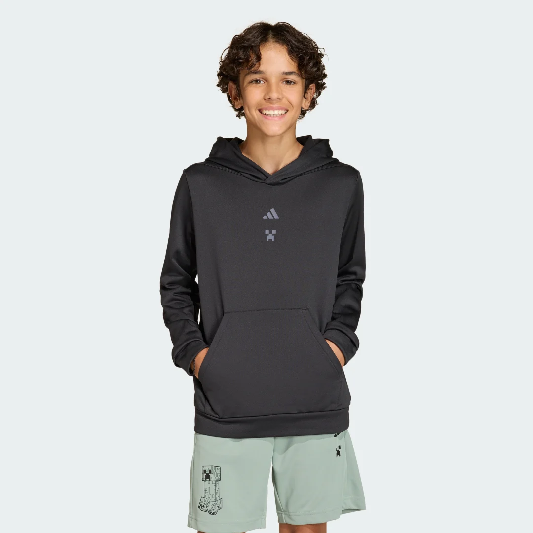 Detalle de Sudadera de entrenamiento Minecraft adidas – color negro
