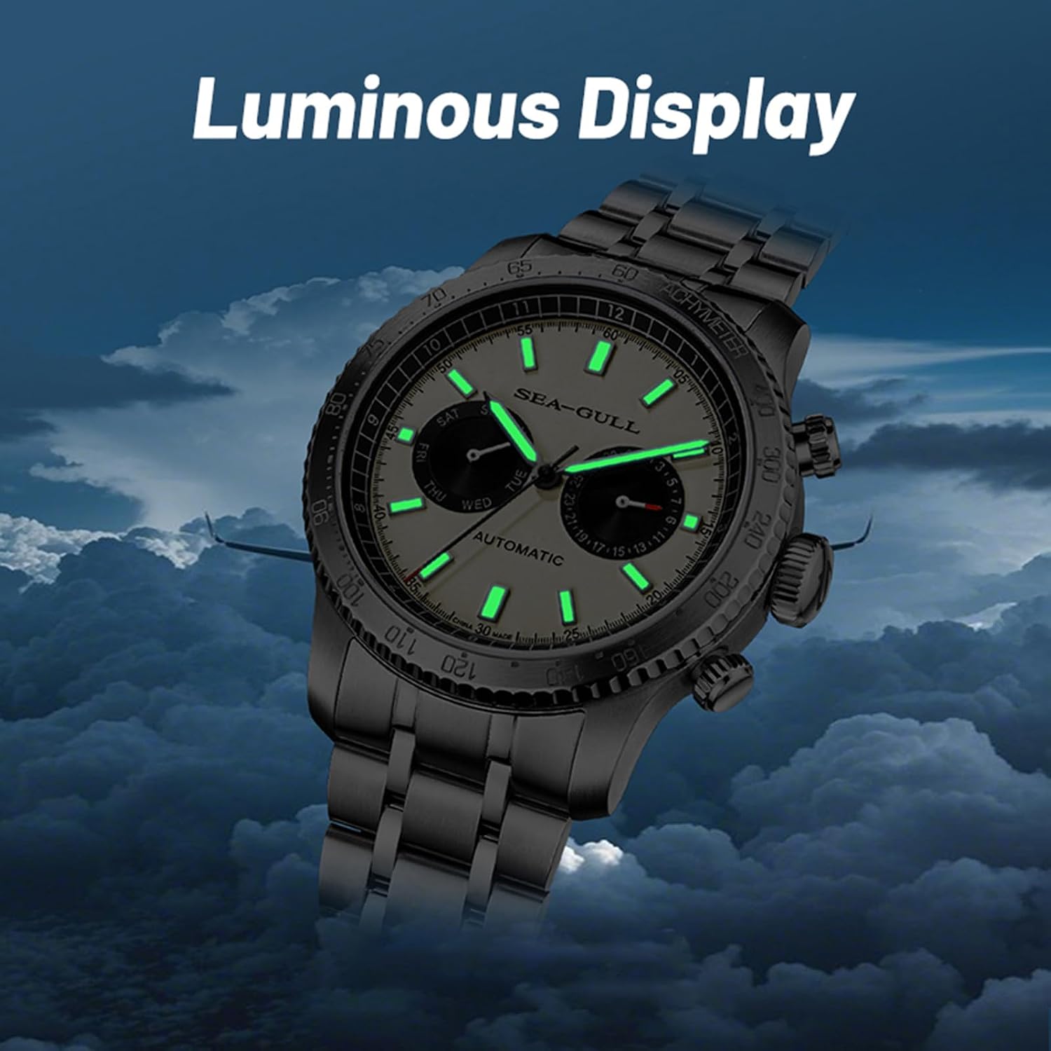 Thumbnail 5 de Sea Gull GMT 6177 montre automatique 43 mm