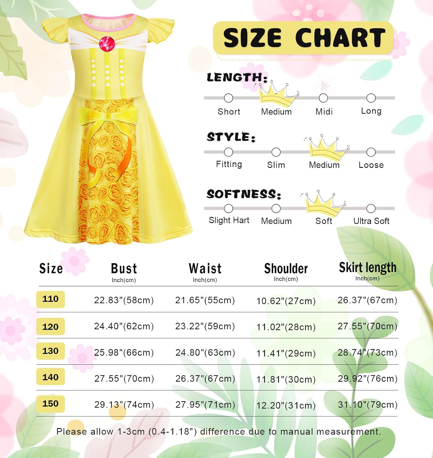 Thumbnail 6 de Girls' Princess Nightgown in Milk Silk Polyester
