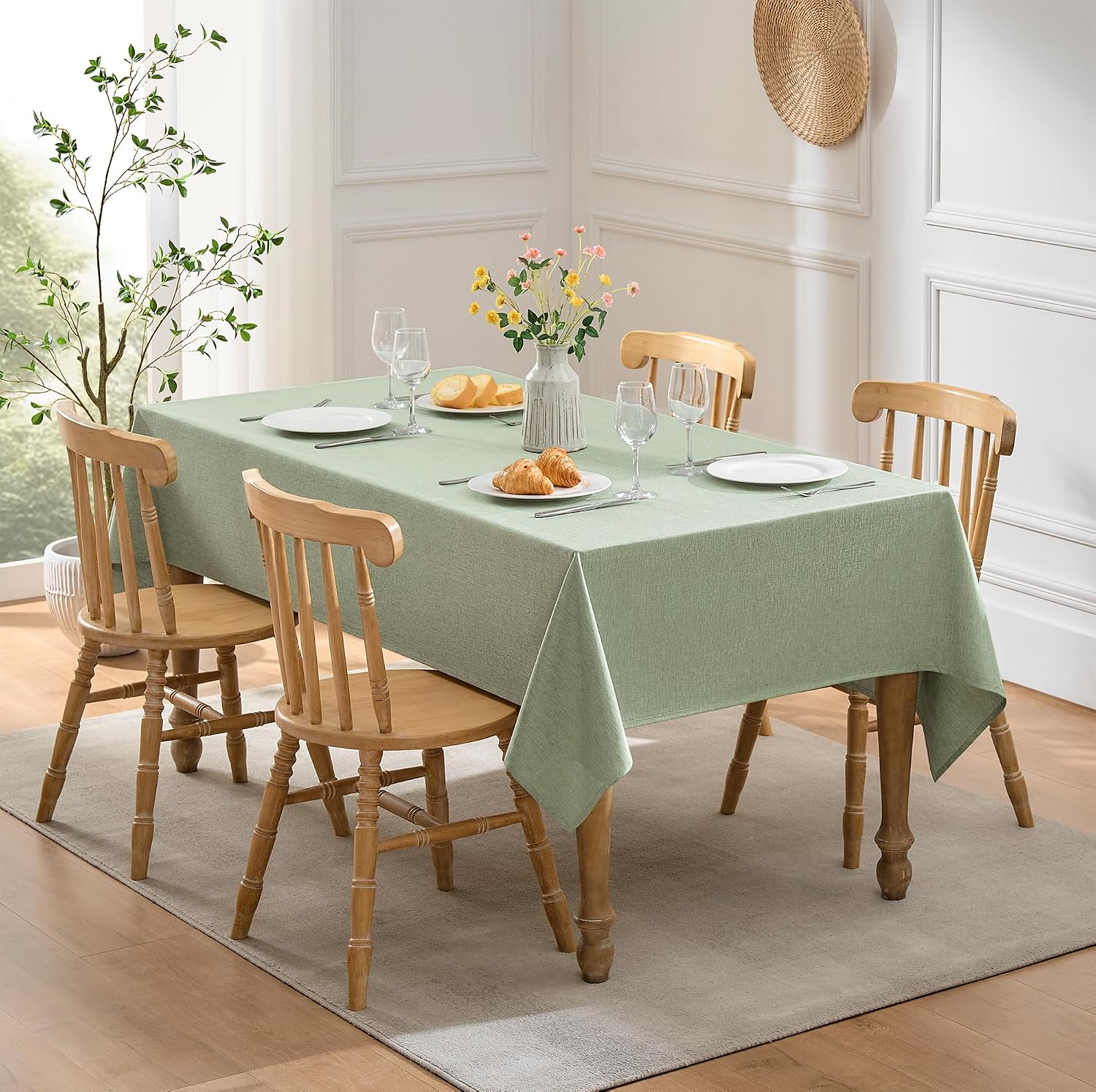 Thumbnail 6 de Decorelia Rectangular Tablecloth, 60 x 84 Inch