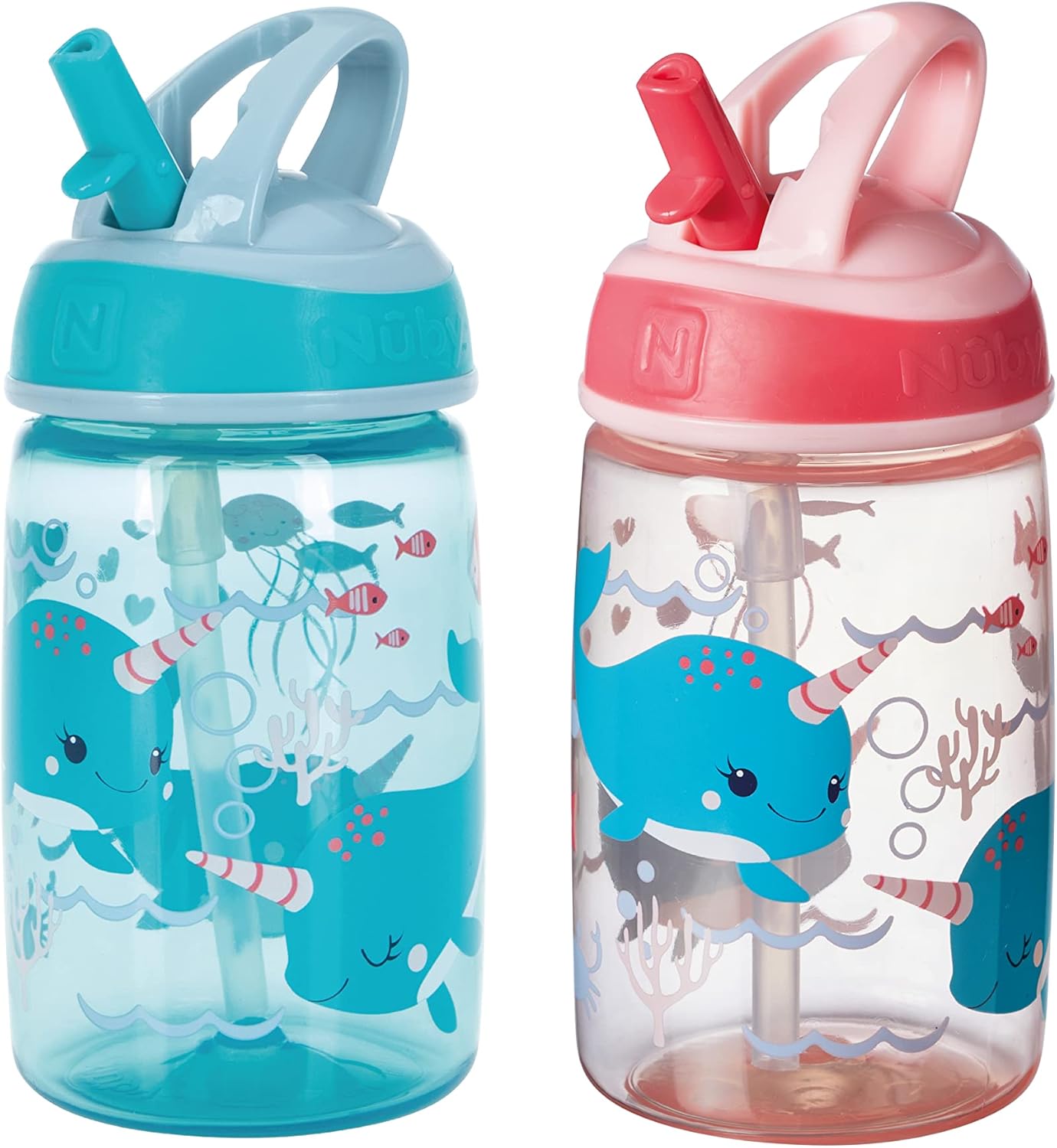 Thumbnail 5 de Nuby Mighty Swig Water Bottle – No Spill Active Toddler Sippy Cup (360ml/12oz) – Pack of 2