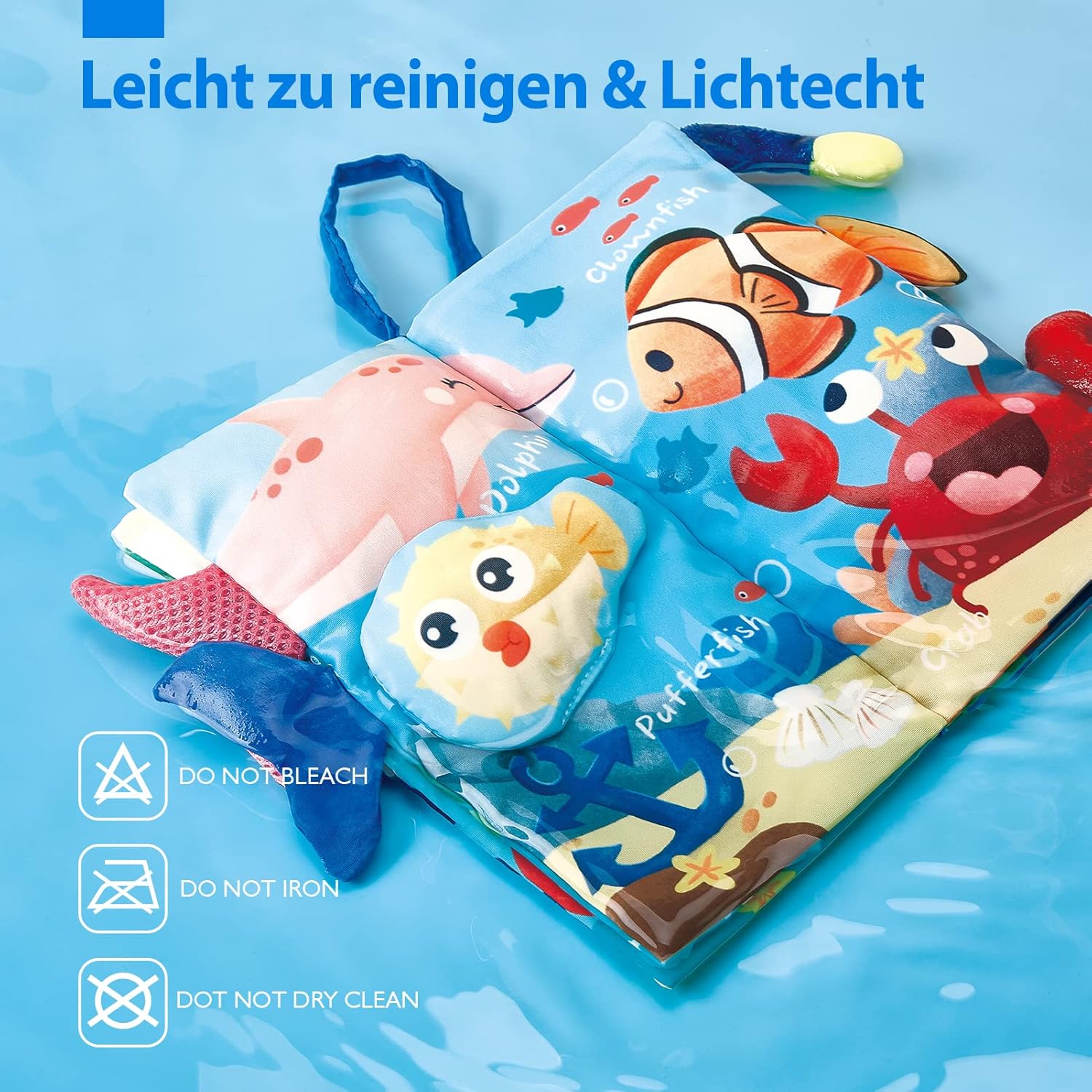 Detalle de hahaland Babybuch Stoffbuch 2er Set