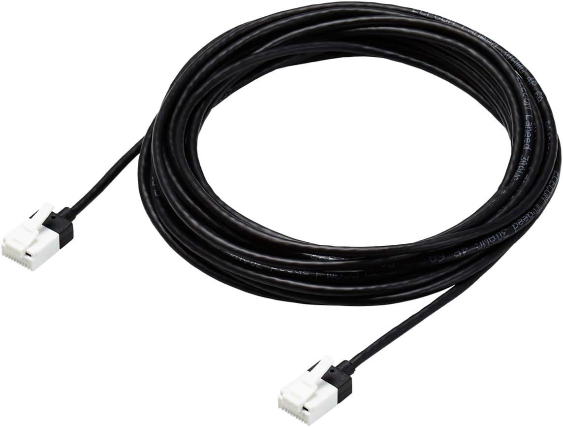 Detalle de エレコム ECLD-GPASSTBK50 CAT6A LANケーブル 5m スーパースリム・爪折れ防止