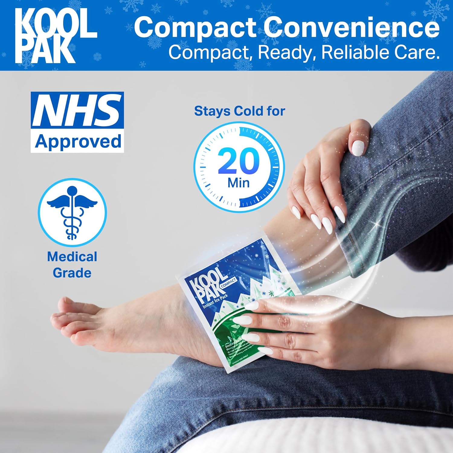 Thumbnail 2 de Koolpak 15 x 15 cm Compact Instant Cold Ice Pack