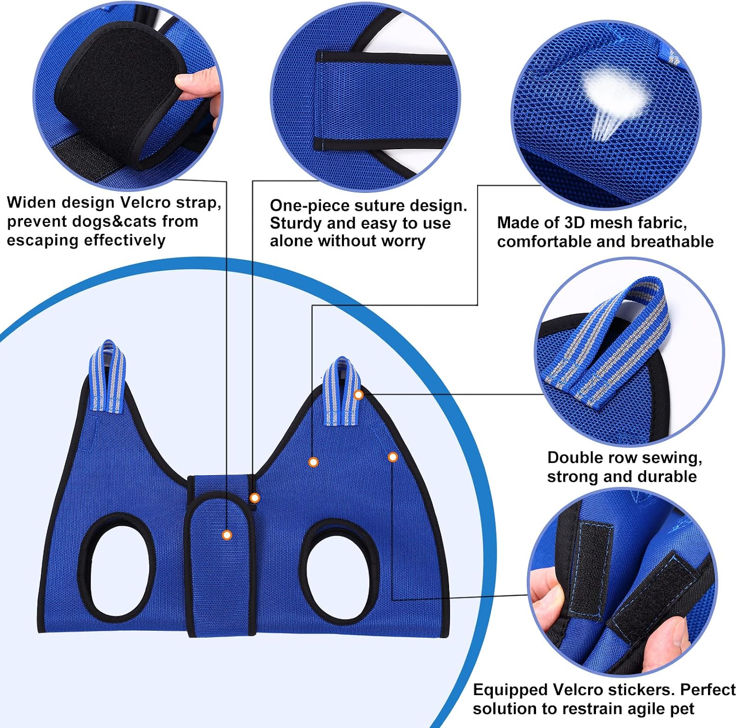 Detalle de Kkiimatt Dog Grooming Hammock: Practical in-home nail trimming for medium dogs and giant cats