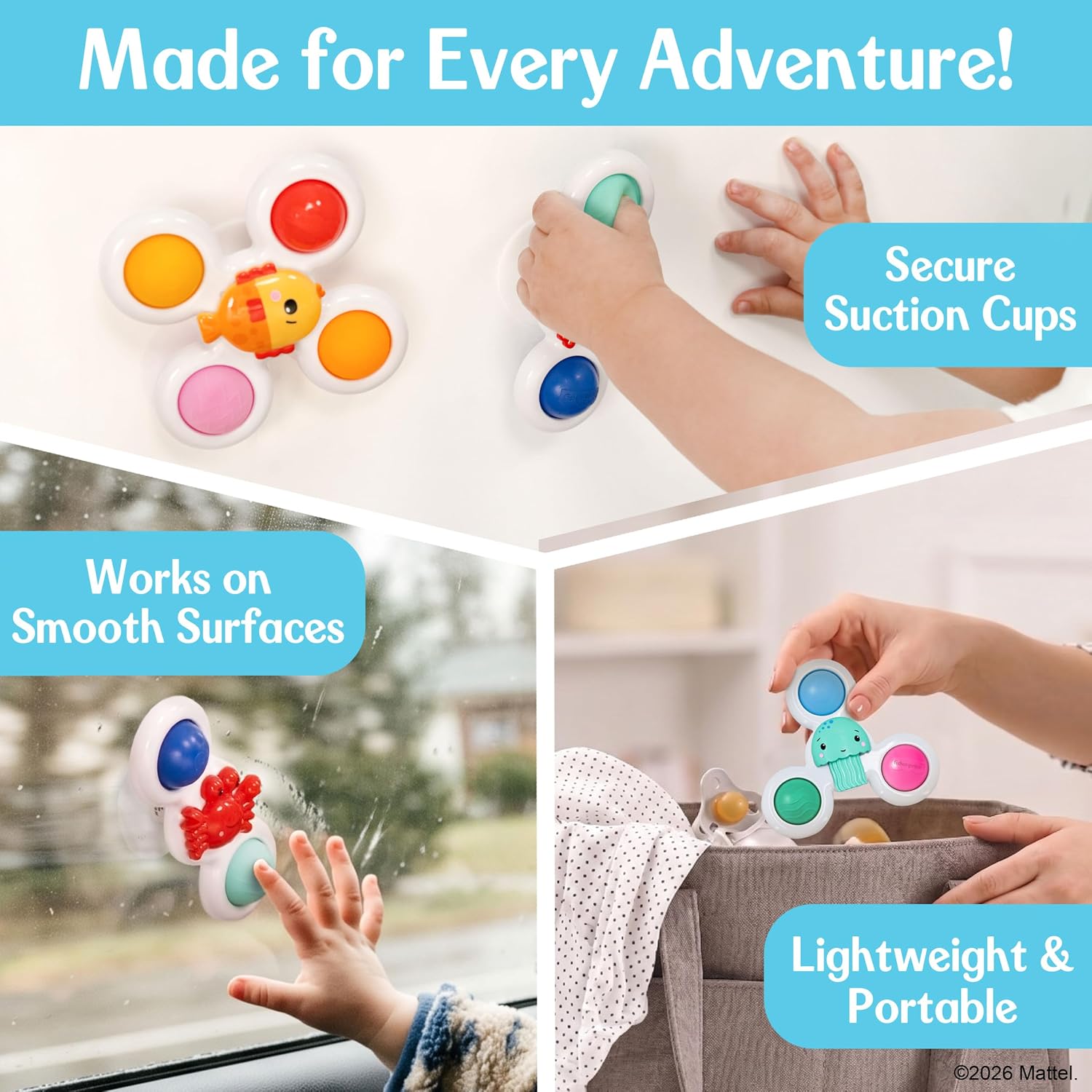 Thumbnail 3 de Fisher-Price Baby Spinner Toys, 3-Piece Set