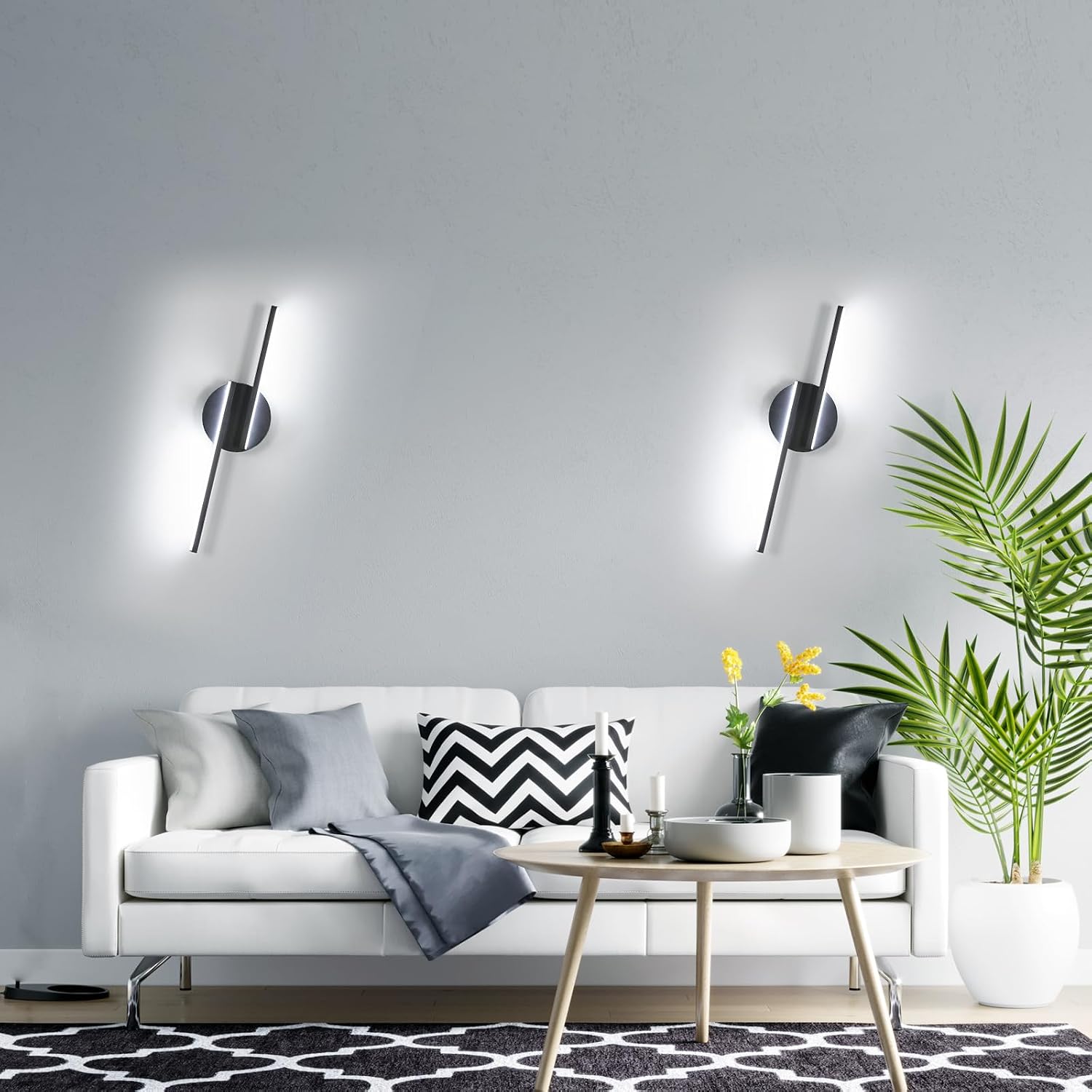 Thumbnail 6 de Tealight EU-LJY-886854 – czarny kinkiet LED 16 W, 1800 lm, 6500 K