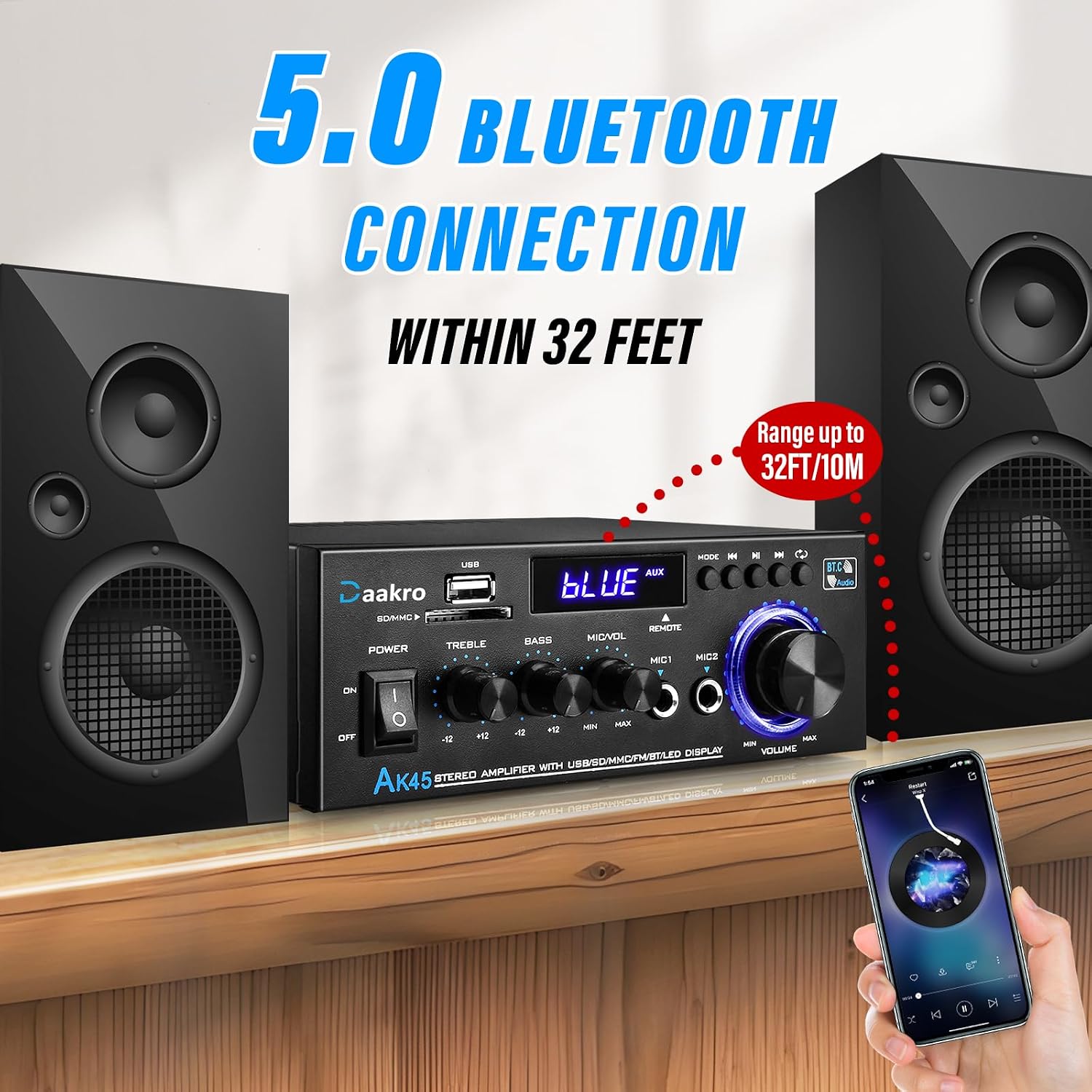 Thumbnail 3 de Daakro Stereo Audio Amplifier AK45