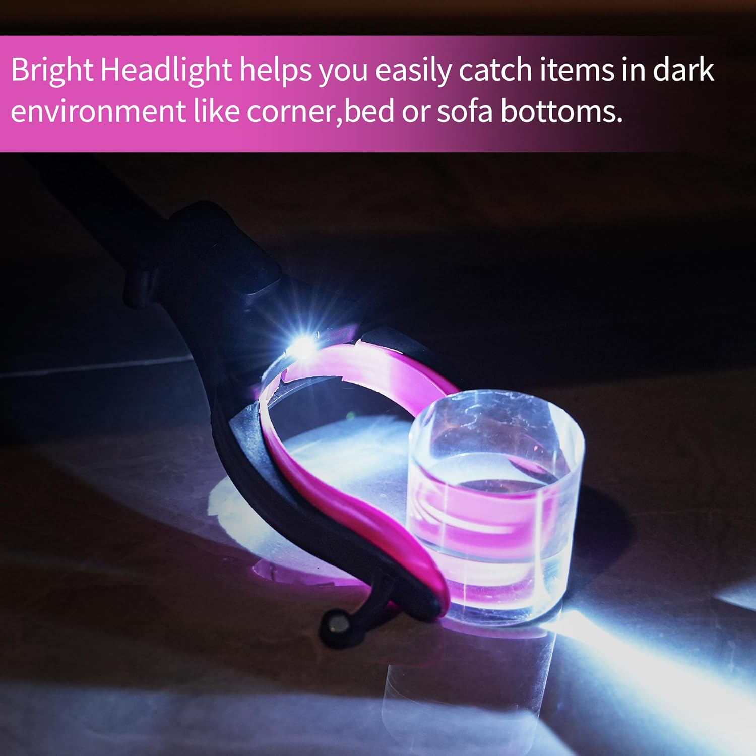Thumbnail 1 de Kekoy 44'' Grabber Reacher Tool with Light – extra-long litter picker with headlight and rotating grab head