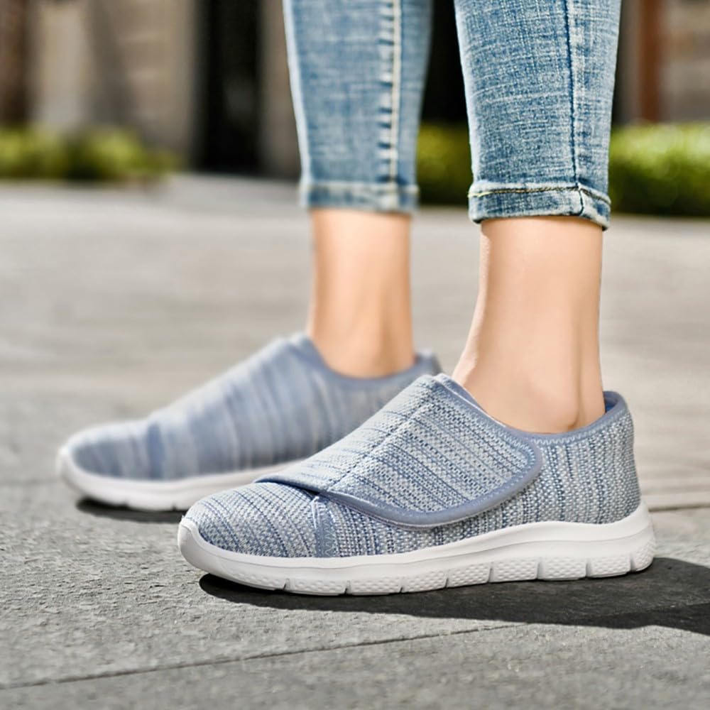 Thumbnail 5 de Eagsouni Diabetiker Schuhe mit Klettverschluss – leichte Weit-Walkingschuhe aus atmungsaktivem Netz