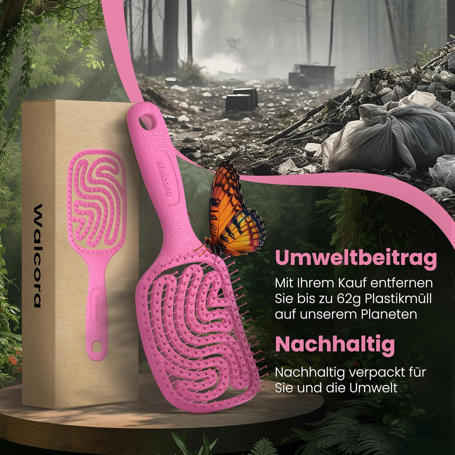 Thumbnail 6 de Walcora Haarbürste Entwirrbürste für alle Haartypen 💇♀