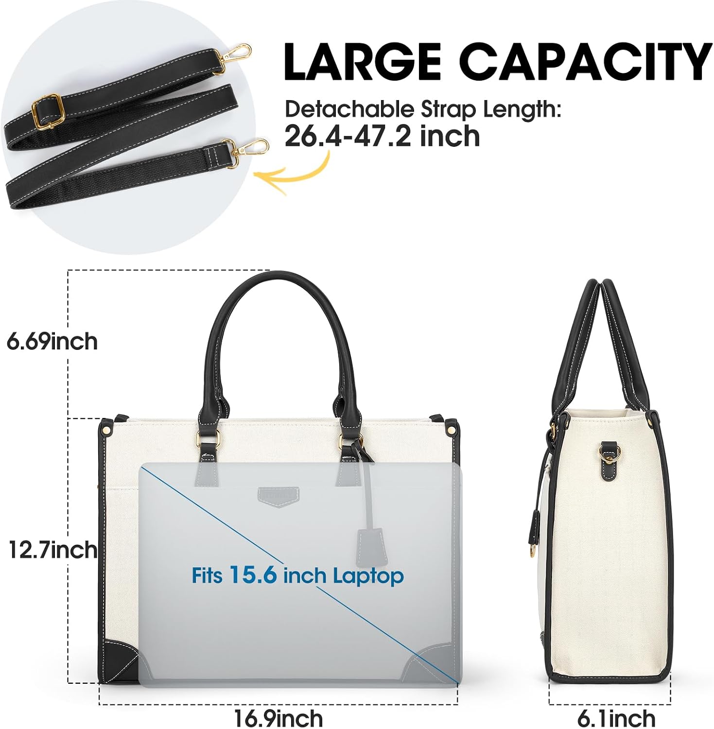 Detalle de IGOLUMON Bolso de Mujer Grande 42,9 cm