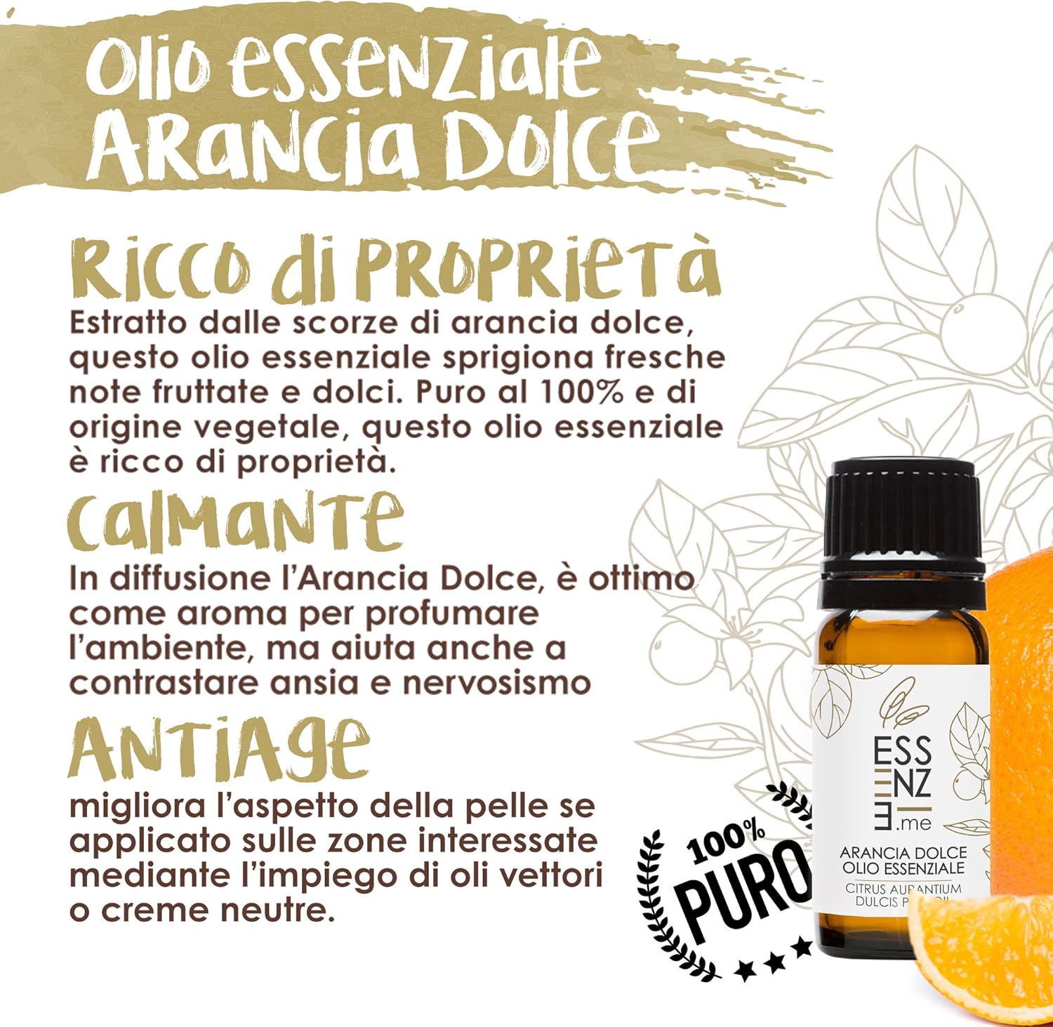 Detalle de Kit di 4 oli essenziali Ar. Can. Patch.TeaT. (100% puri, vegetali)