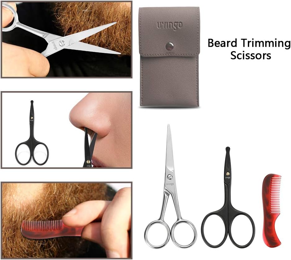 Thumbnail 6 de LIVINGO Forbici da Barba e Baffi 4,5 cm: precisione in viaggio, punta arrotondata e kit completo