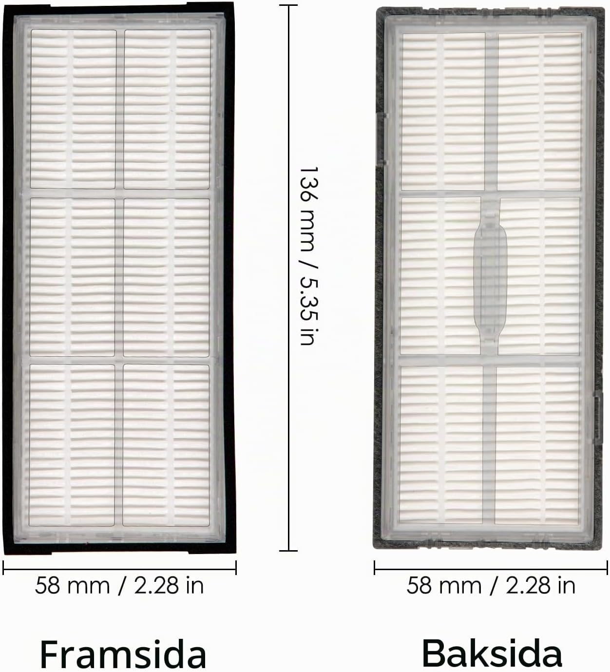Thumbnail 6 de COWINORY HEPA-filter för Roborock S7 och S8, 3-pack med upp till 99 % filtrering