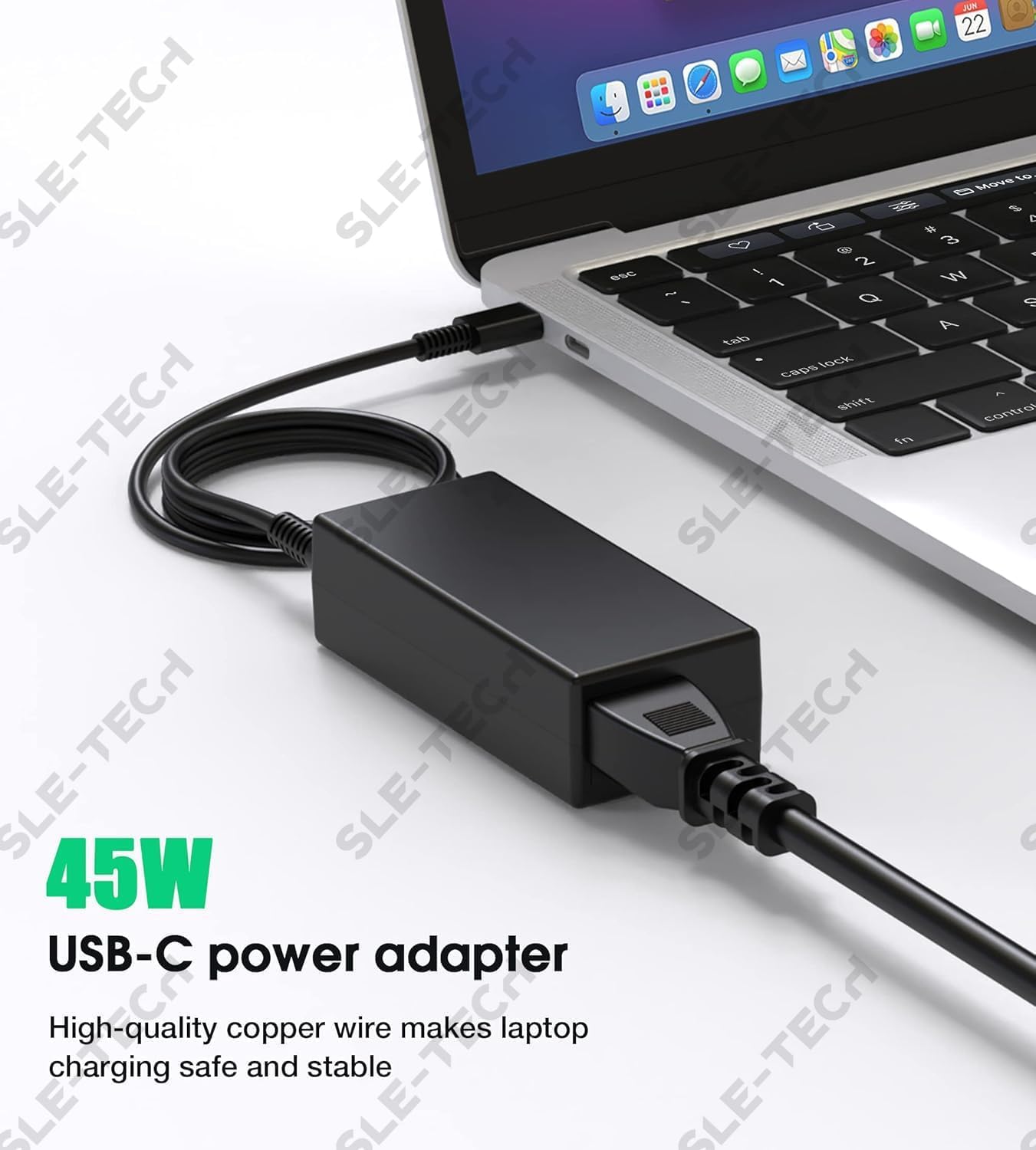 Detalle 2 de SLE-TECH USB-C Chromebook charger 45W