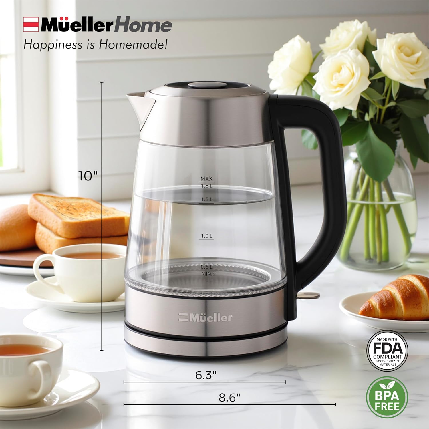 Thumbnail 6 de Mueller Rapid Boil Electric Kettle 1.8L