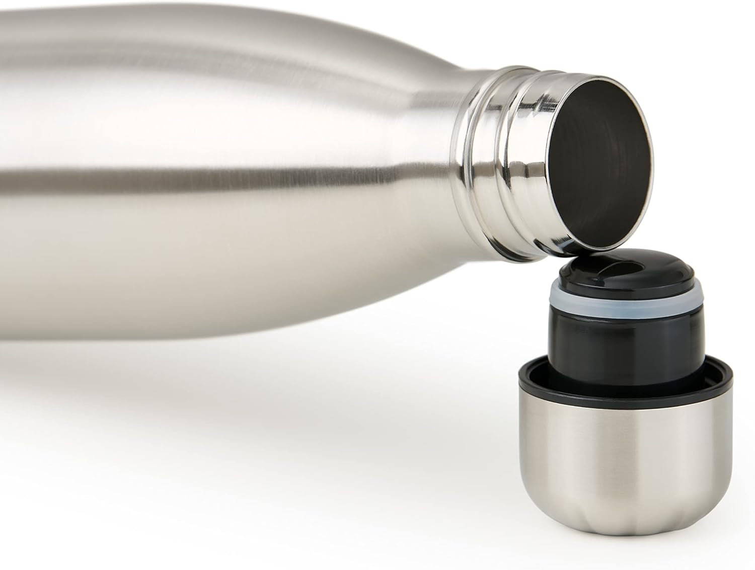 Thumbnail 2 de Blumtal Trinkflasche 1000 ml Edelstahl – auslaufsichere, doppelt isolierte BPA-freie Trinkflasche in Silber