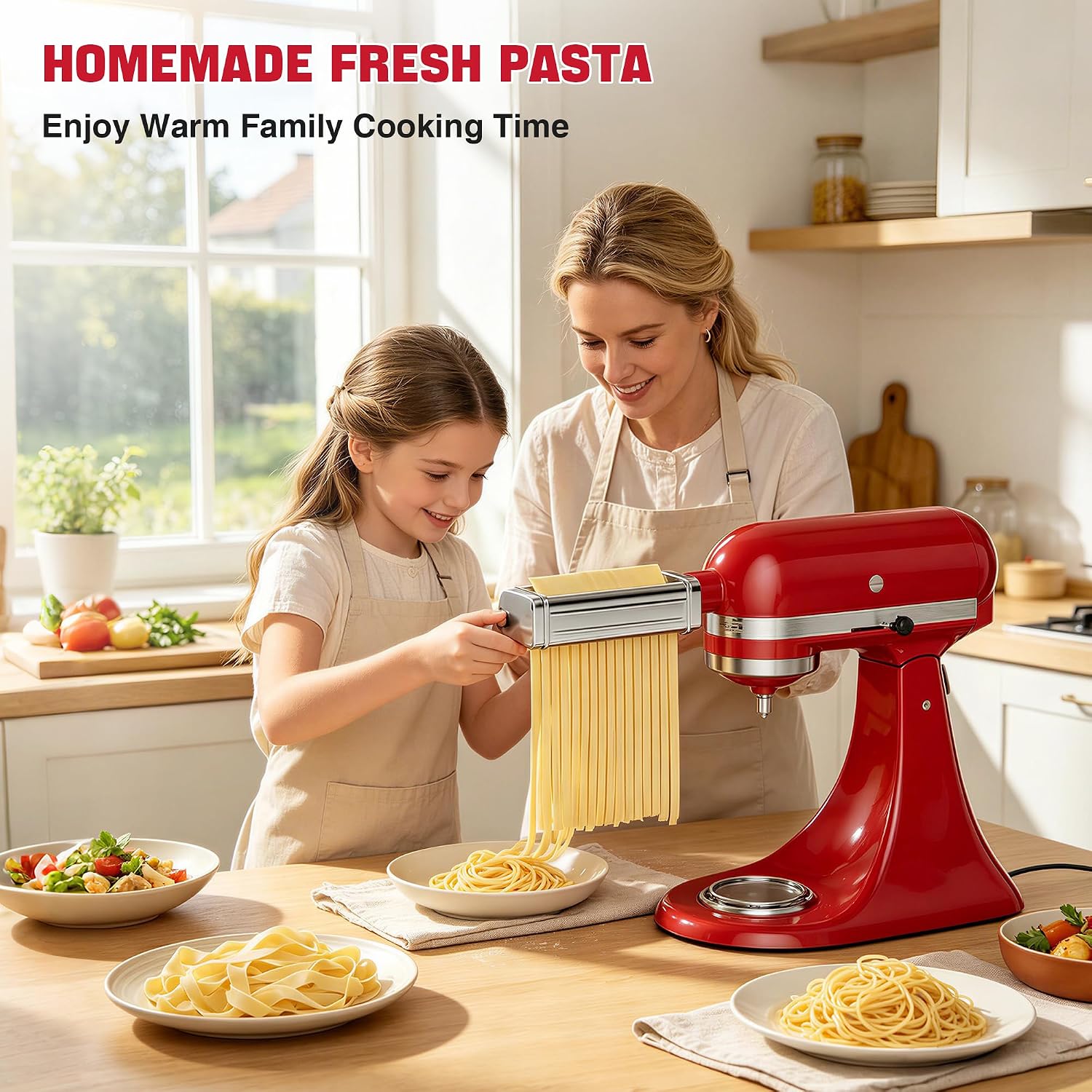 Detalle 1 de KitchenAid-Compatible Pasta Maker Attachment, Stainless Steel